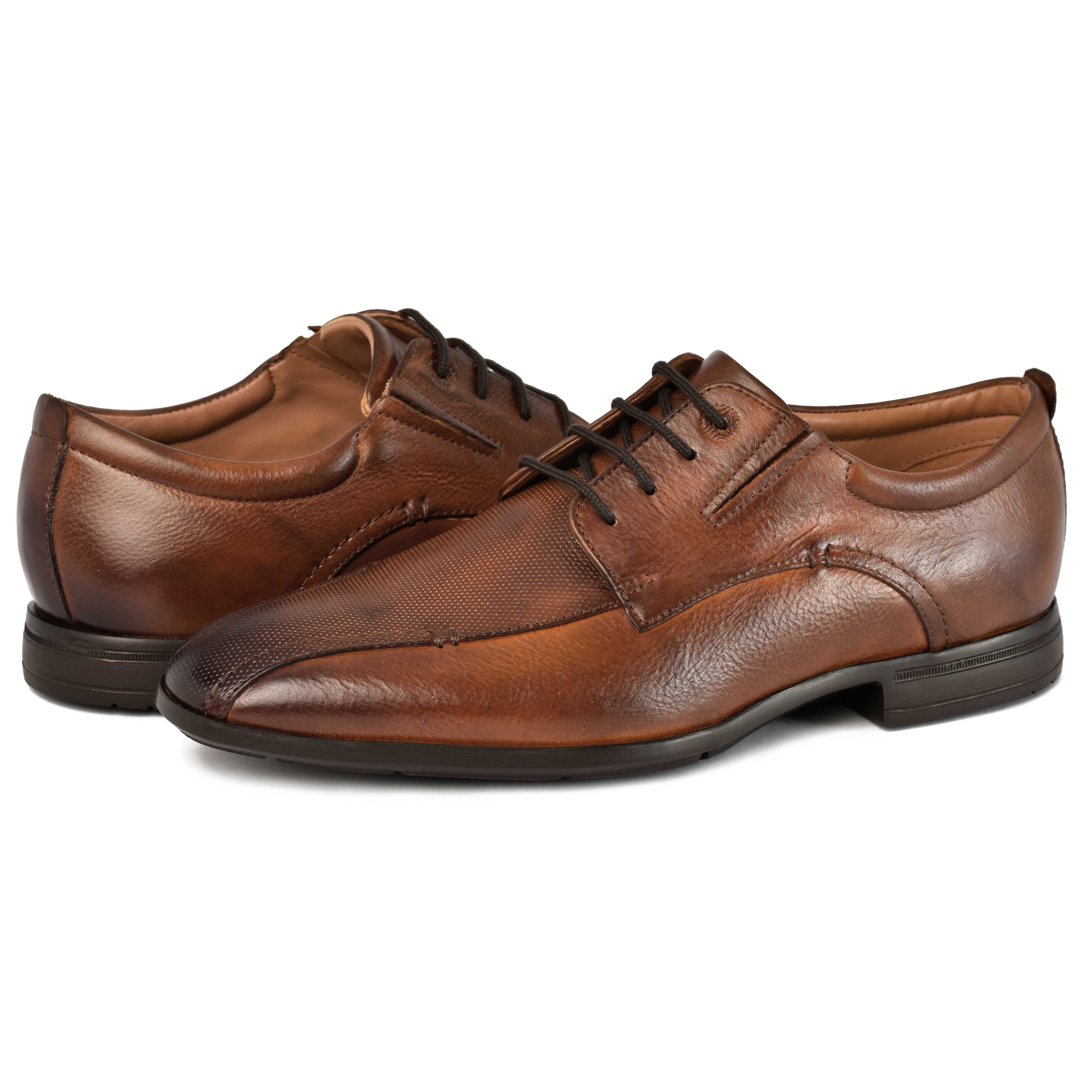 The Cameroon Ruosh Men Brown Bicycle-Cut Lace-Up
