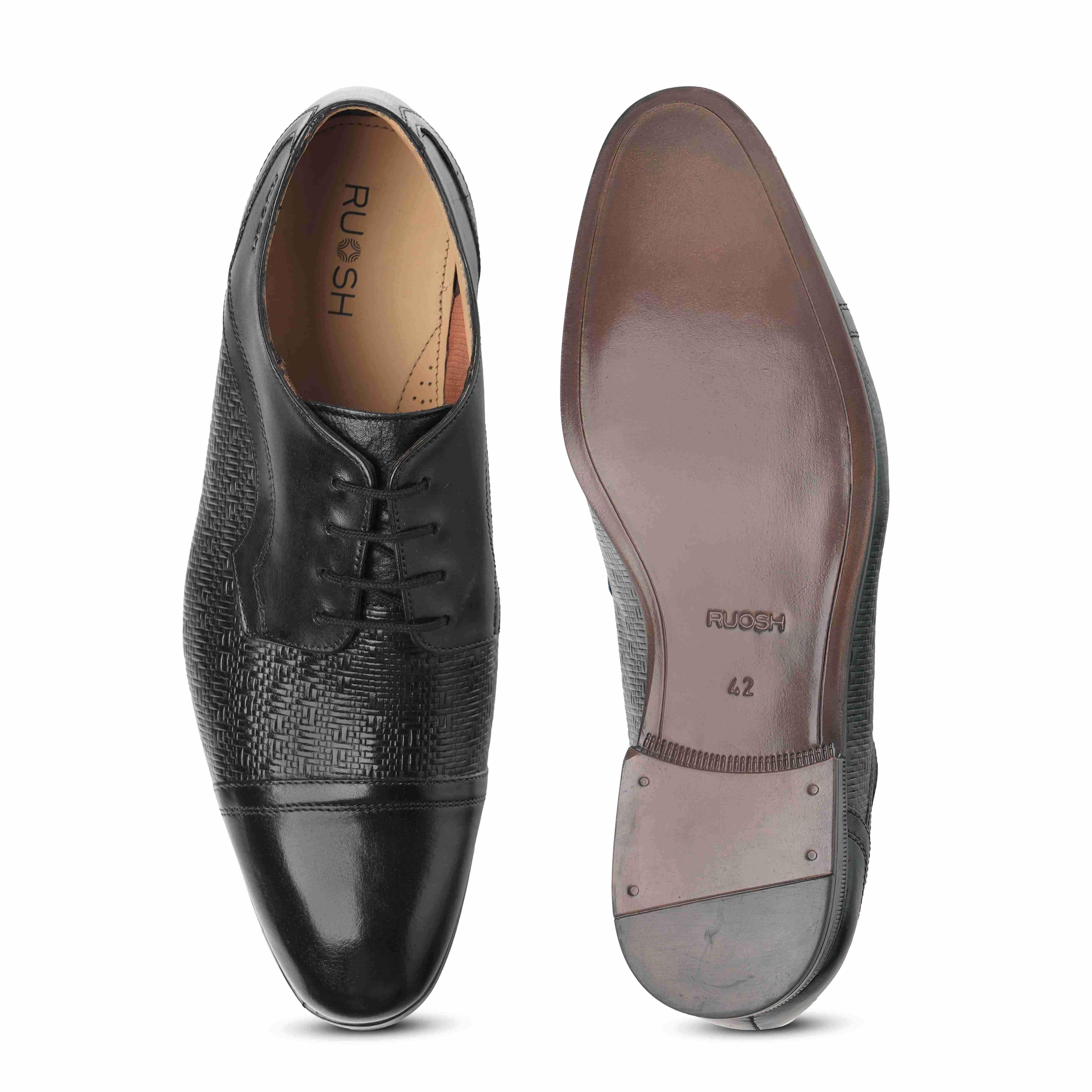 The Mexico Ruosh Men Black Formal Lace-Up