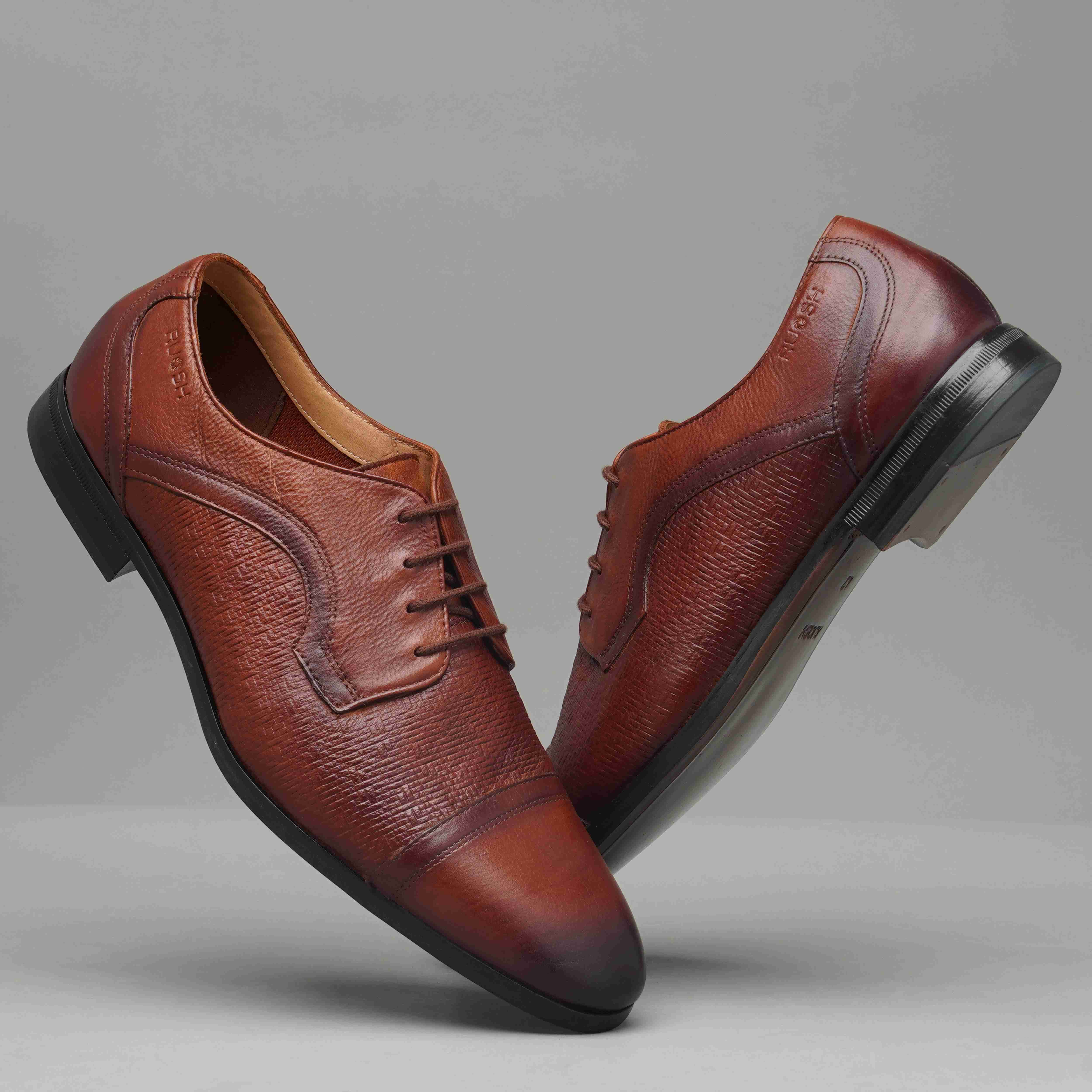 The Mexico Ruosh Men Tan Formal Lace-Up