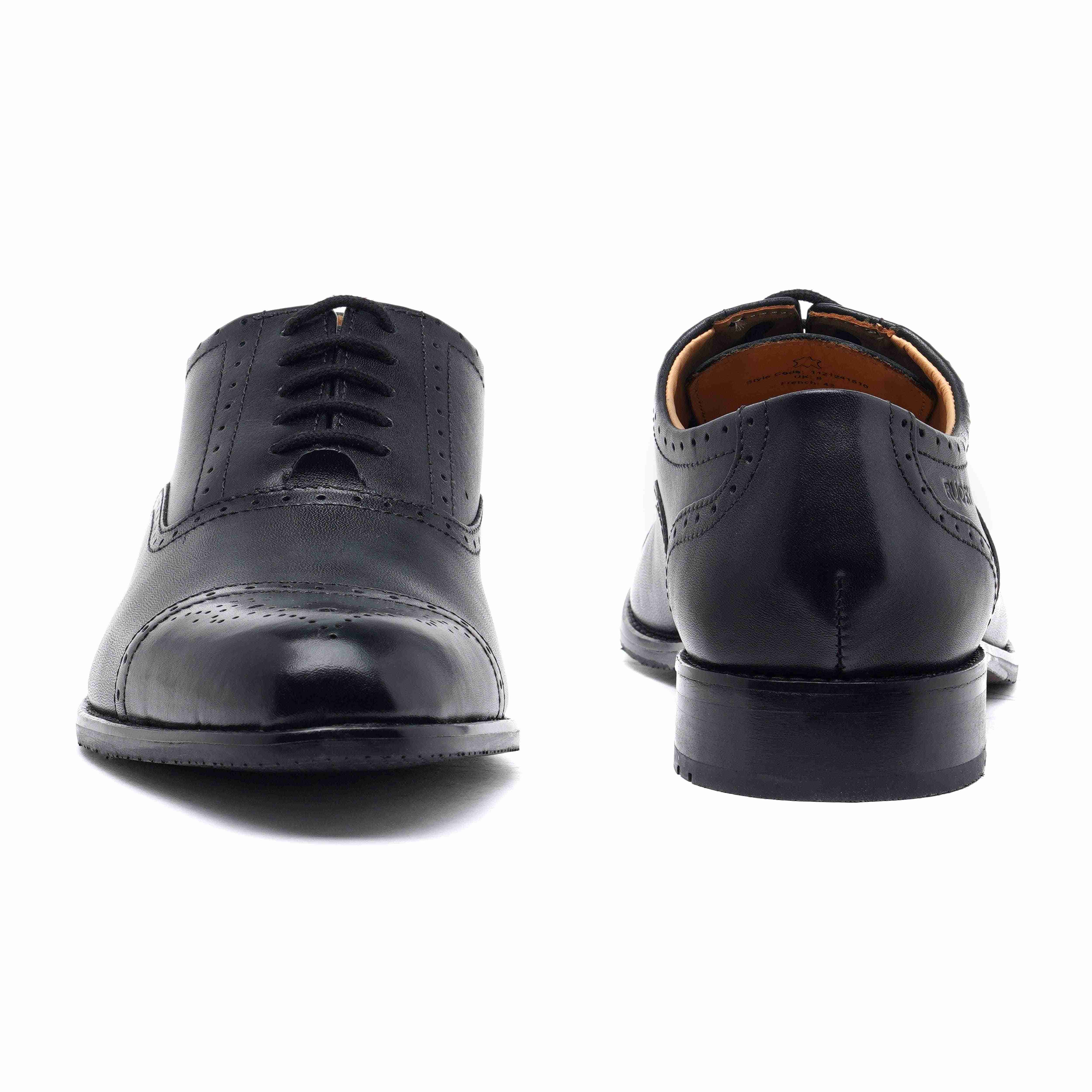 The Brogue Ruosh Men Black Classic Oxford Brogue