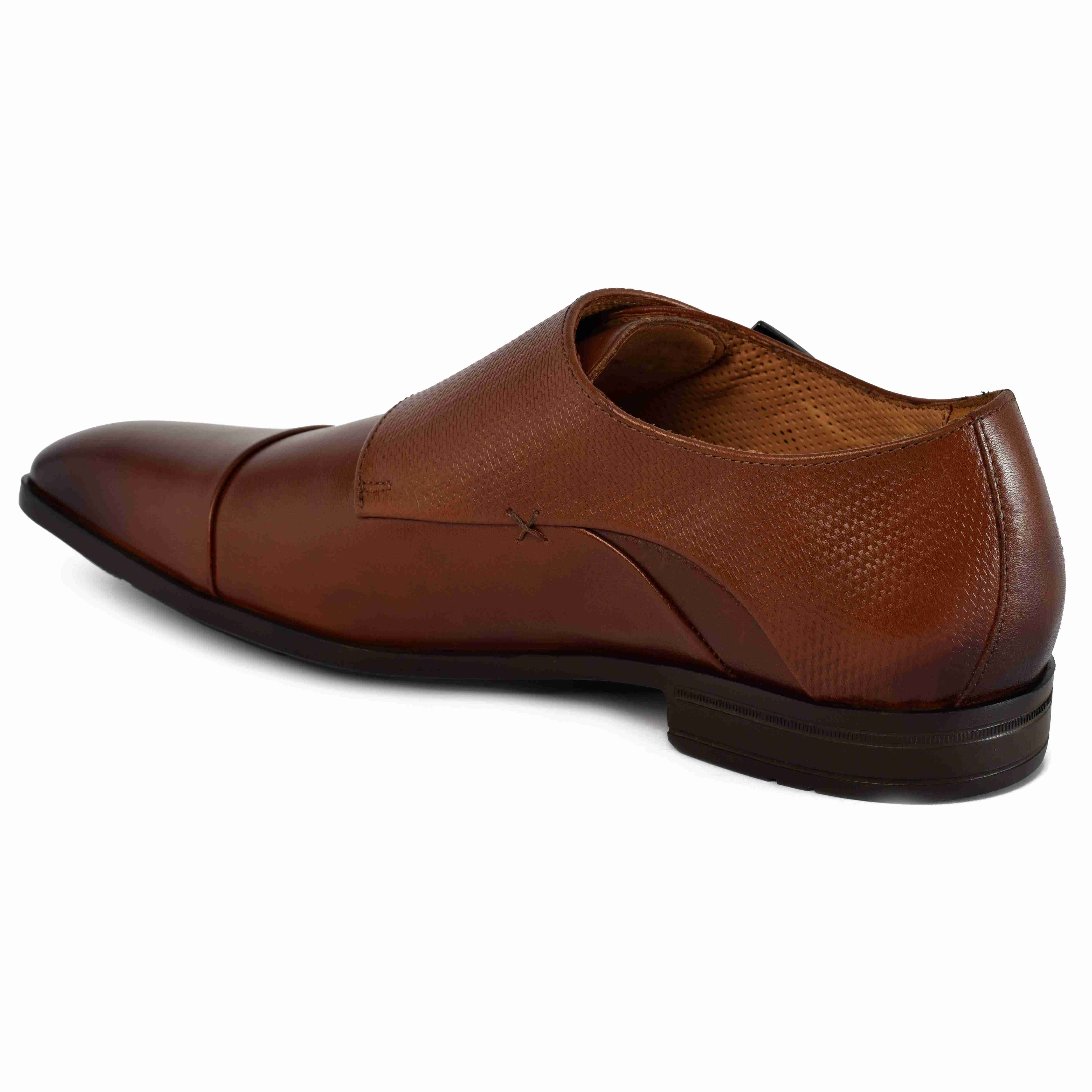 The Cameroon Ruosh Men Tan Formal Double Monk
