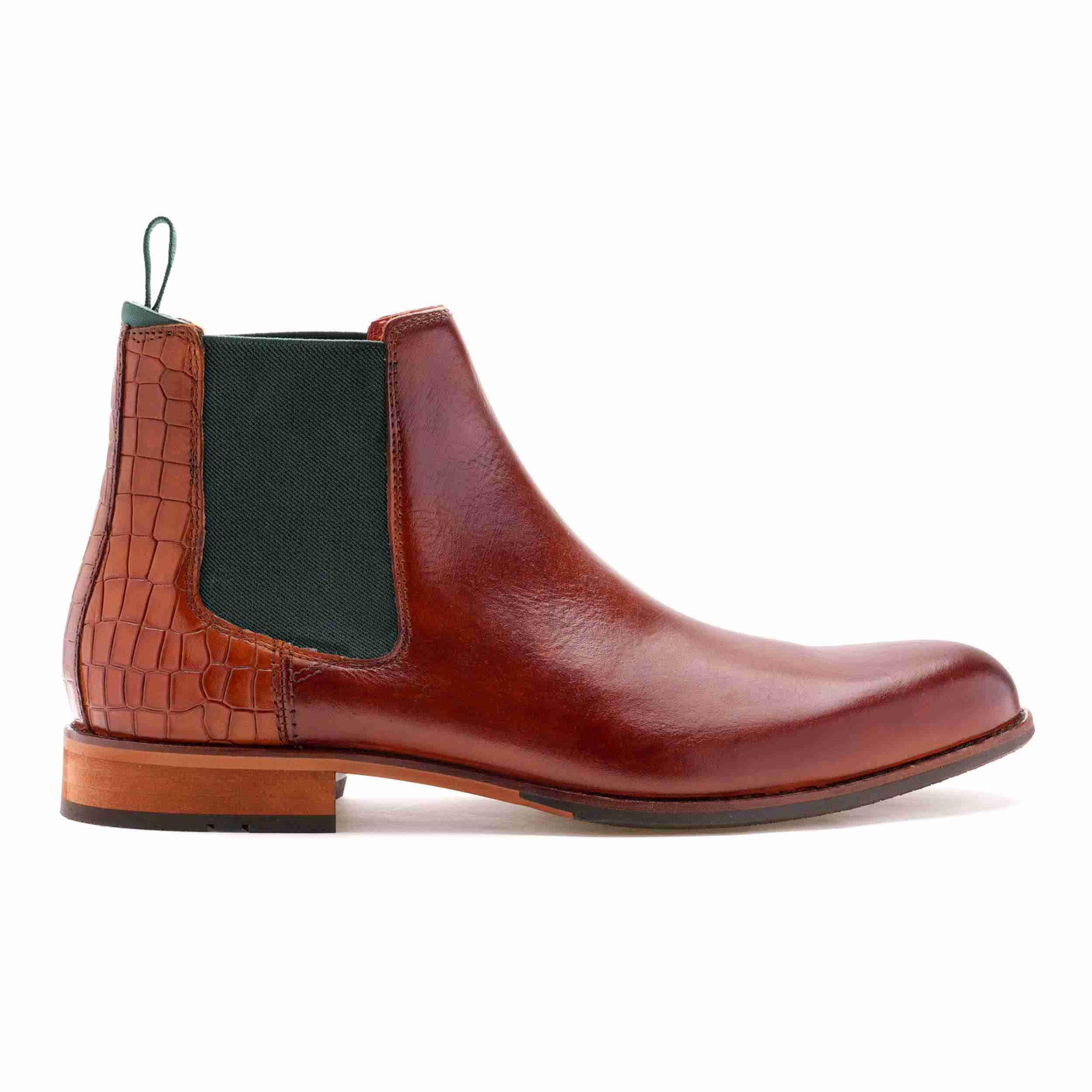 The Saul Ruosh Men Tan Formal Chelsea Boot