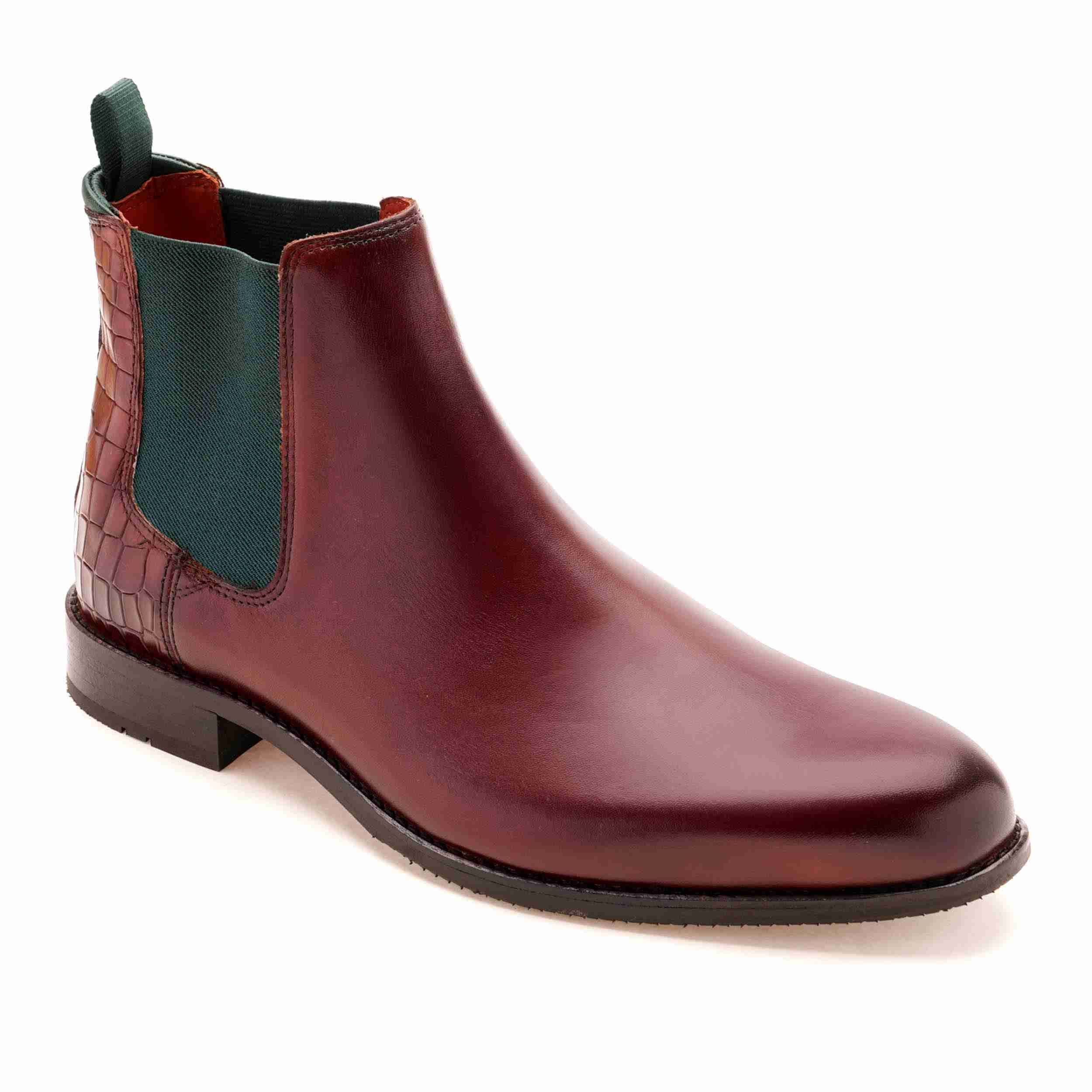 The Saul Ruosh Men Tan Formal Chelsea Boot