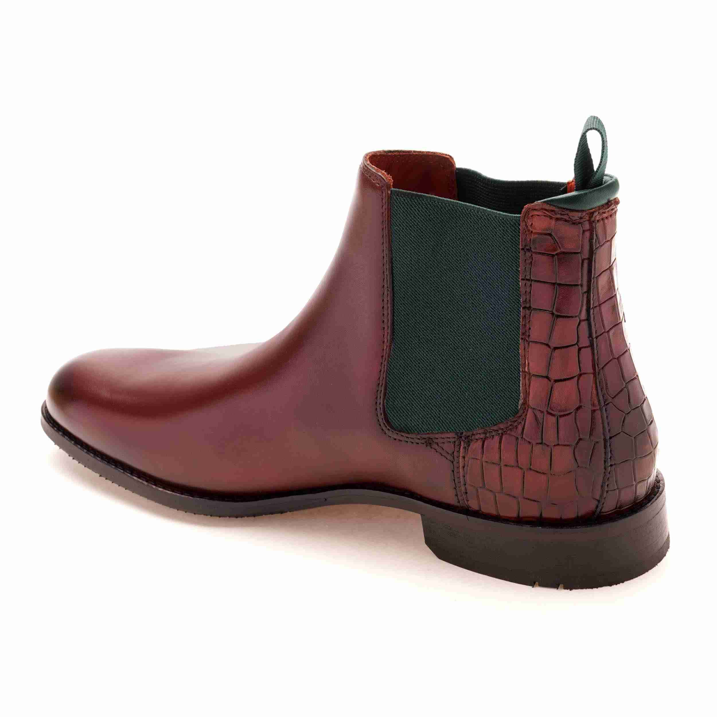 The Saul Ruosh Men Tan Formal Chelsea Boot