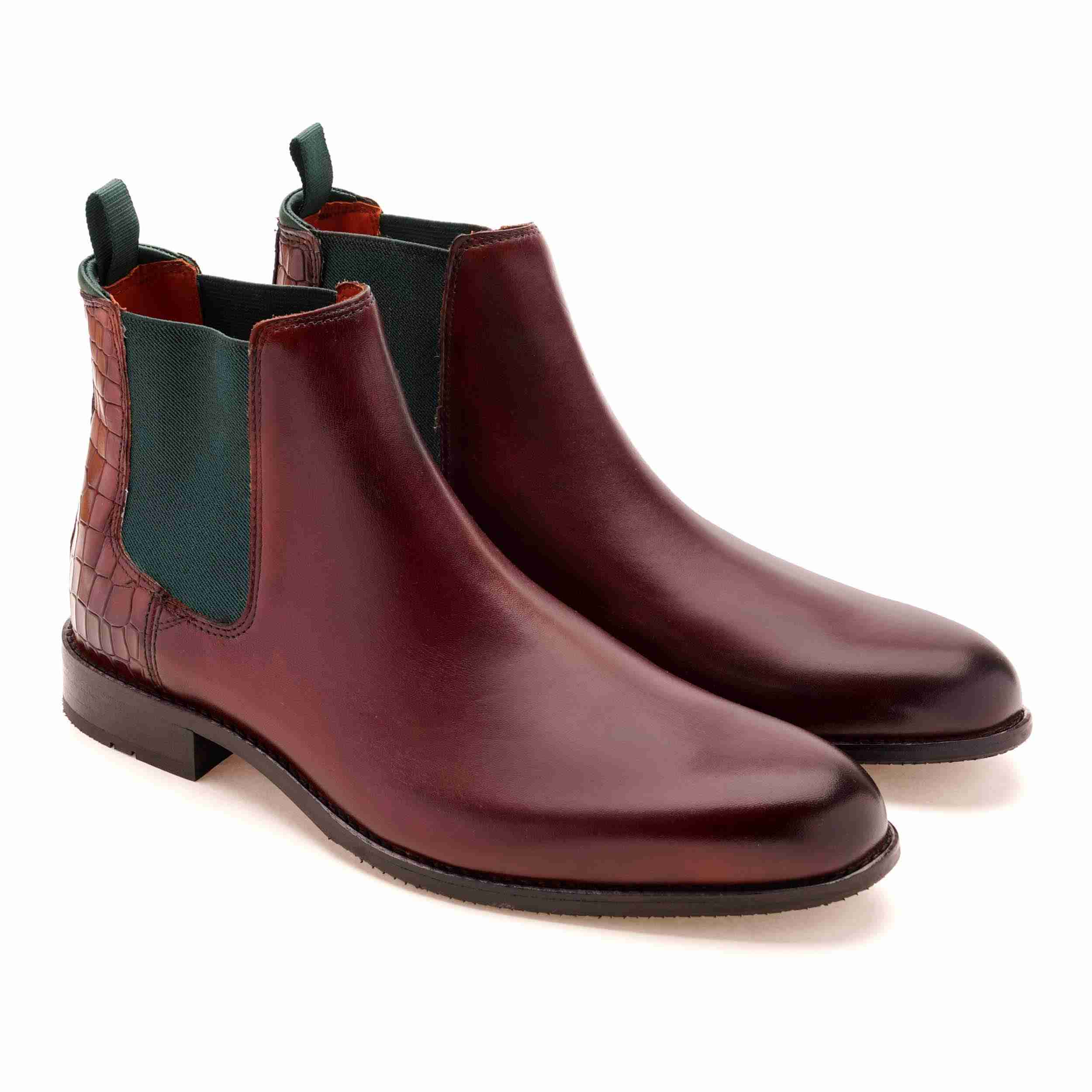 The Saul Ruosh Men Tan Formal Chelsea Boot