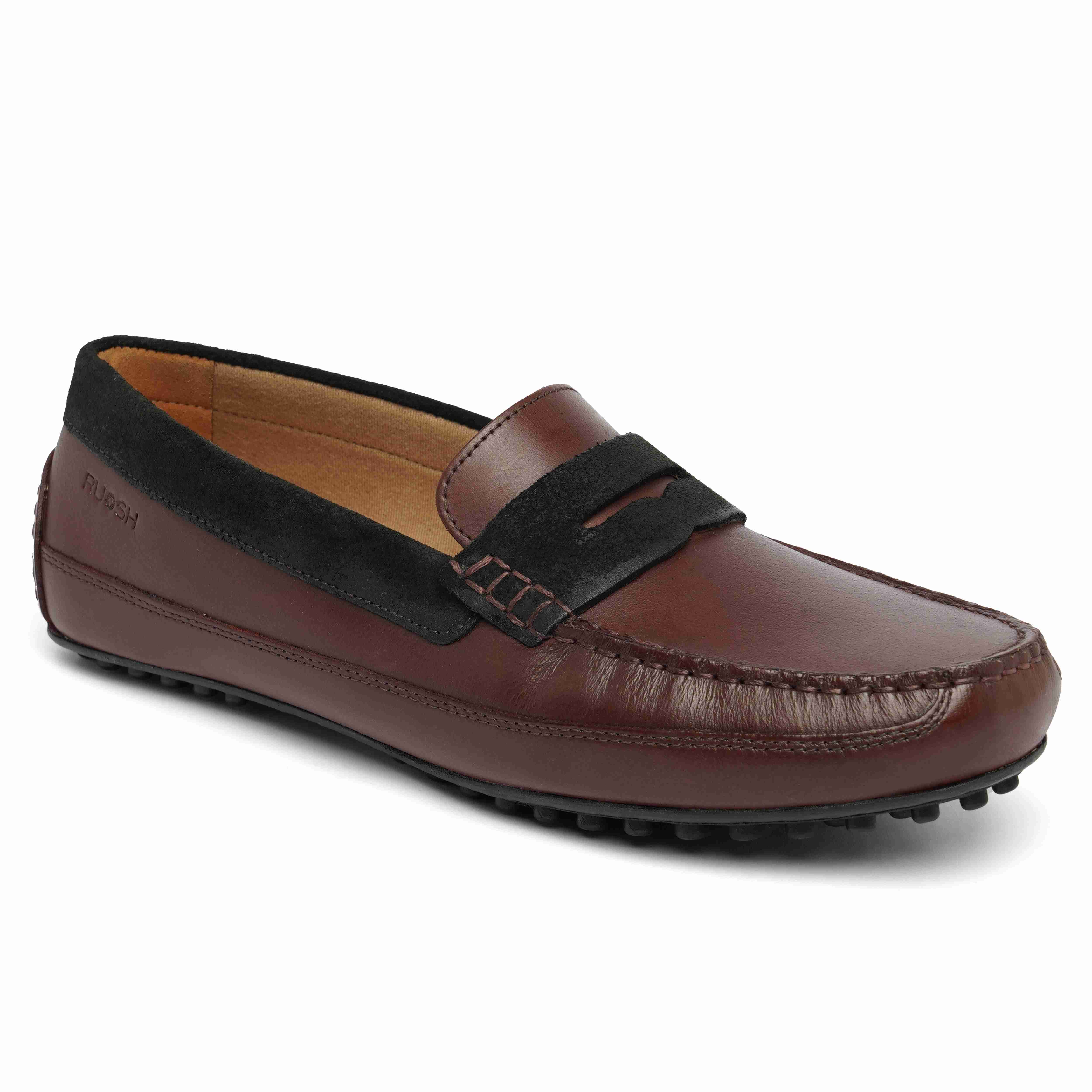 The Oman Ruosh Men Burgundy Casual Penny Loafer