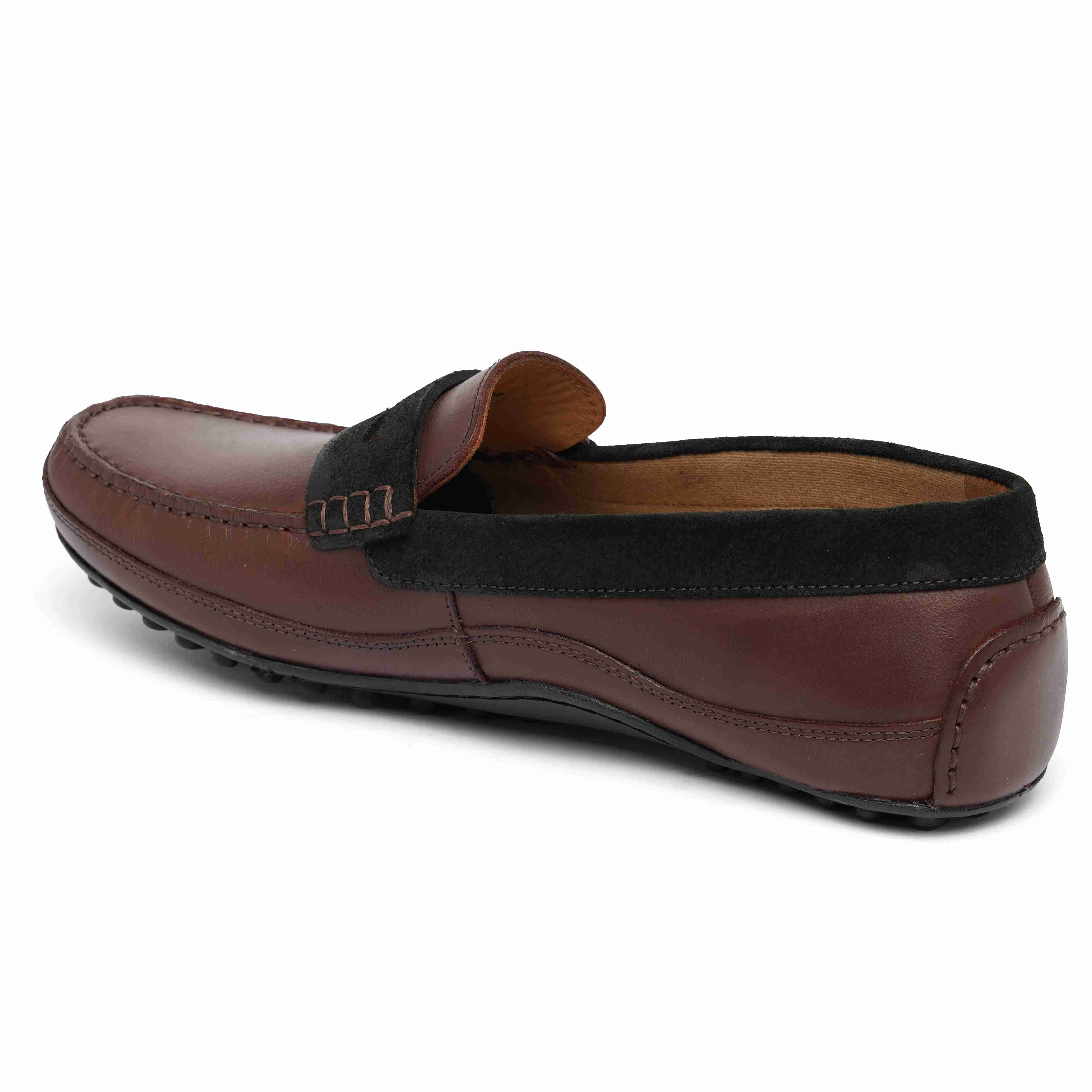 The Oman Ruosh Men Burgundy Casual Penny Loafer
