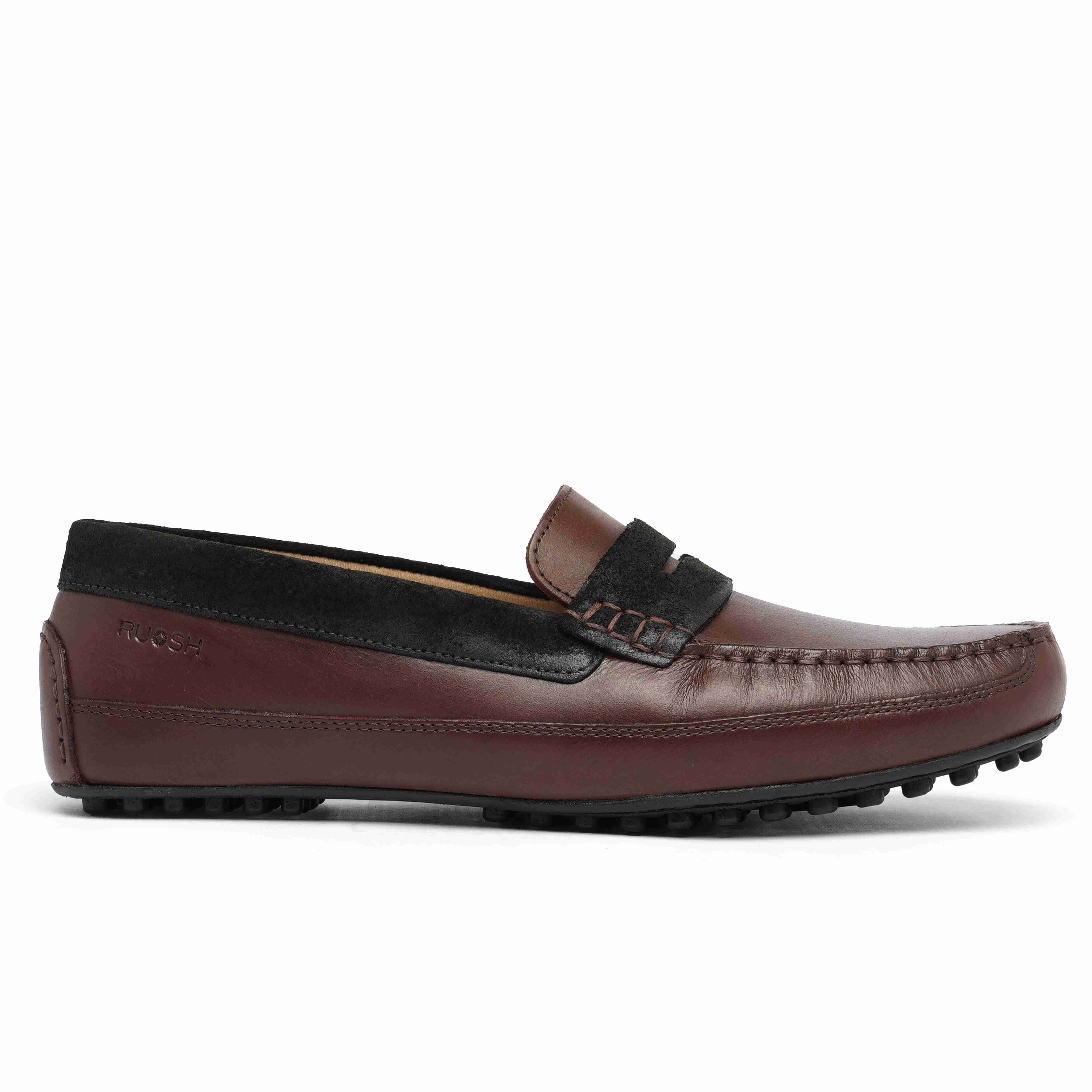 The Oman Ruosh Men Burgundy Casual Penny Loafer