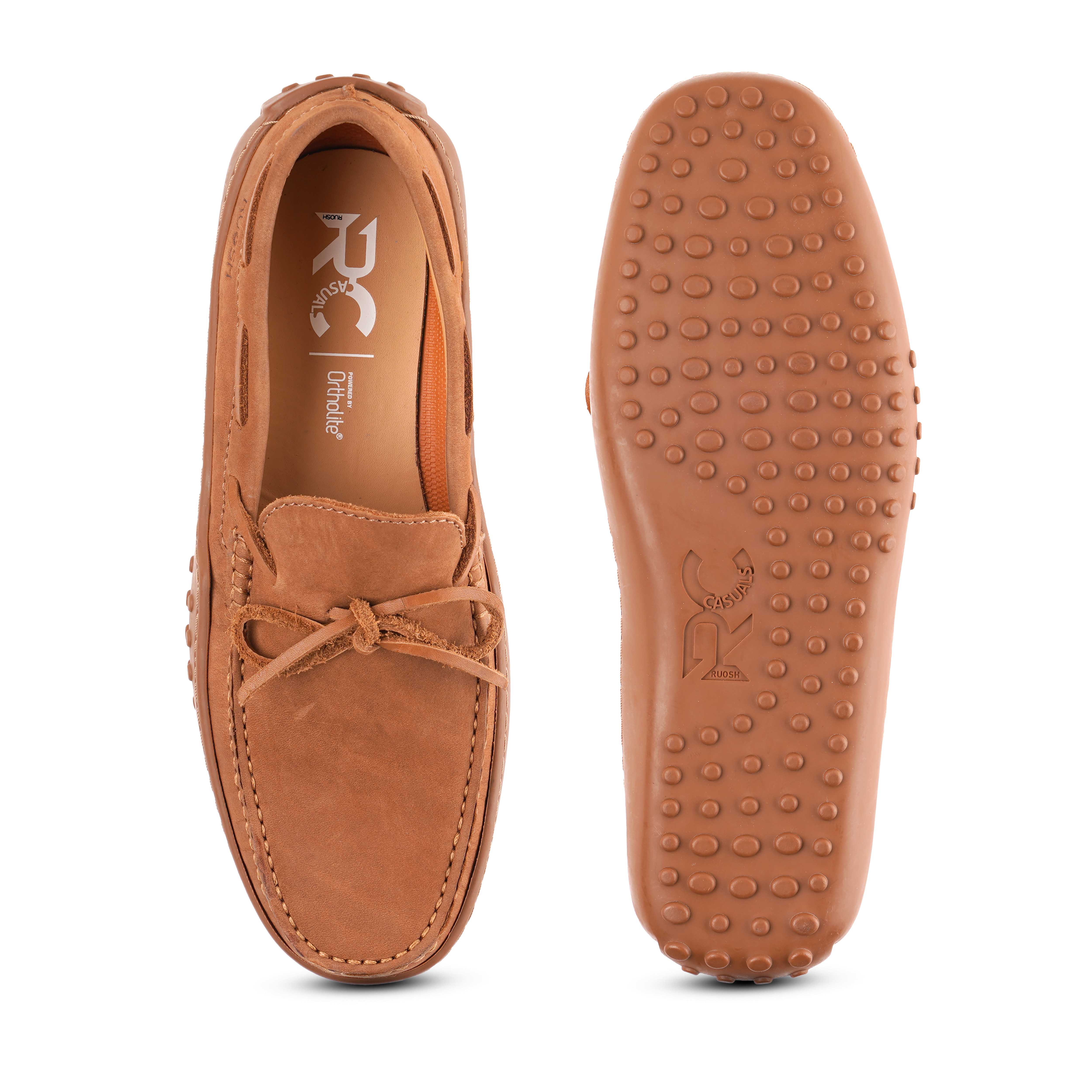 The Jake Ruosh Men Tan Casual Driver