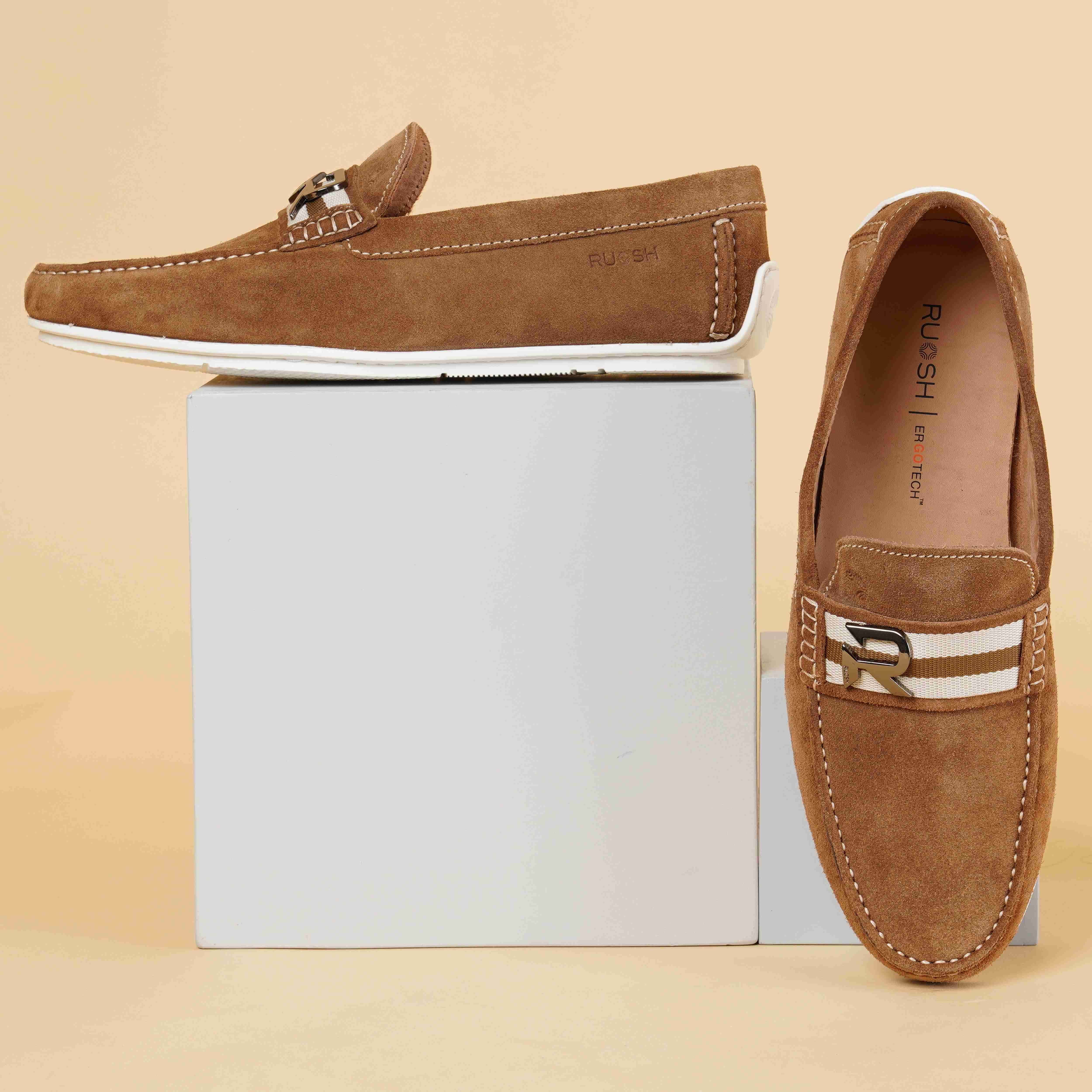 The Macau Ruosh Men Beige Casual Driver