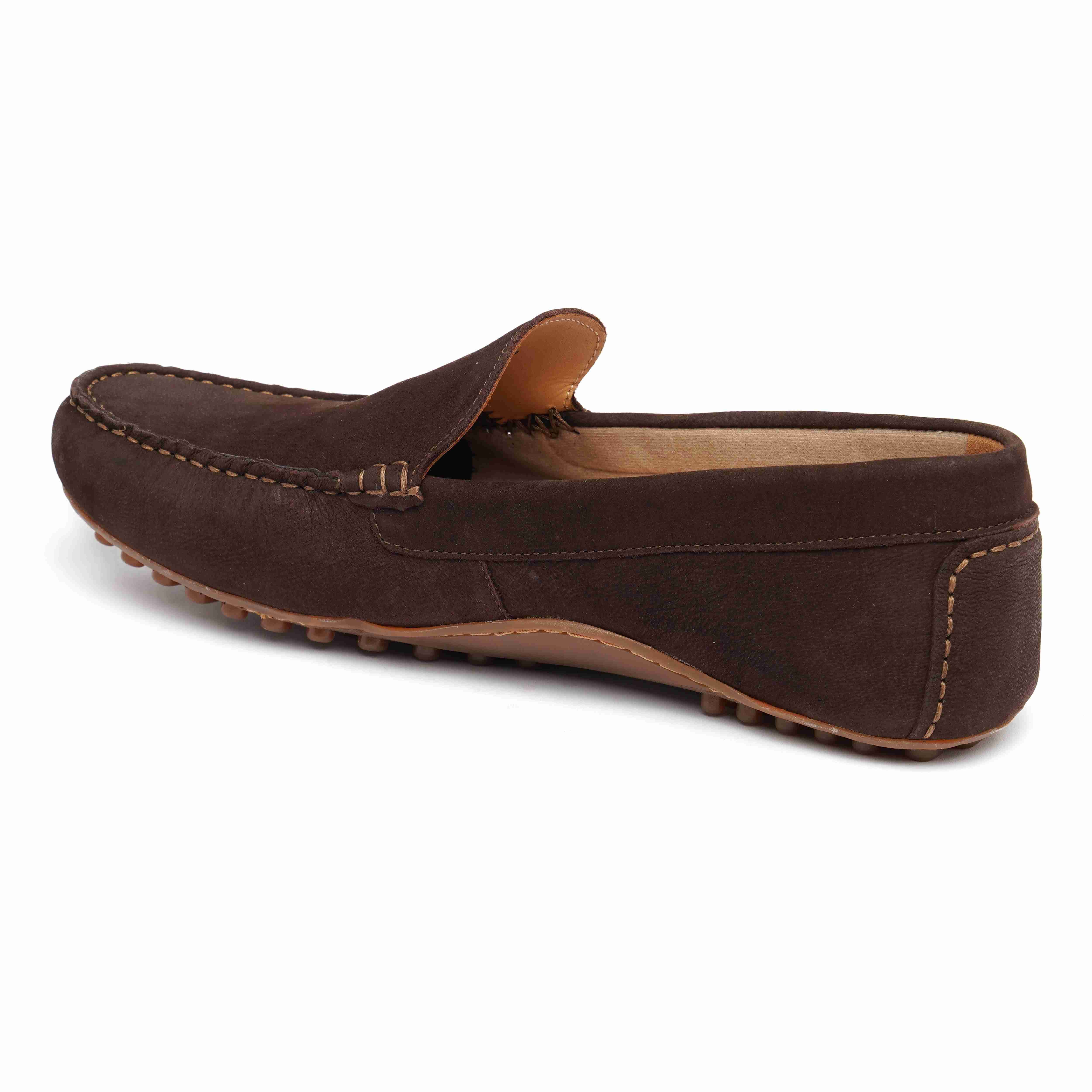 The Oman Ruosh Men Brown Nubuck Penny Loafer