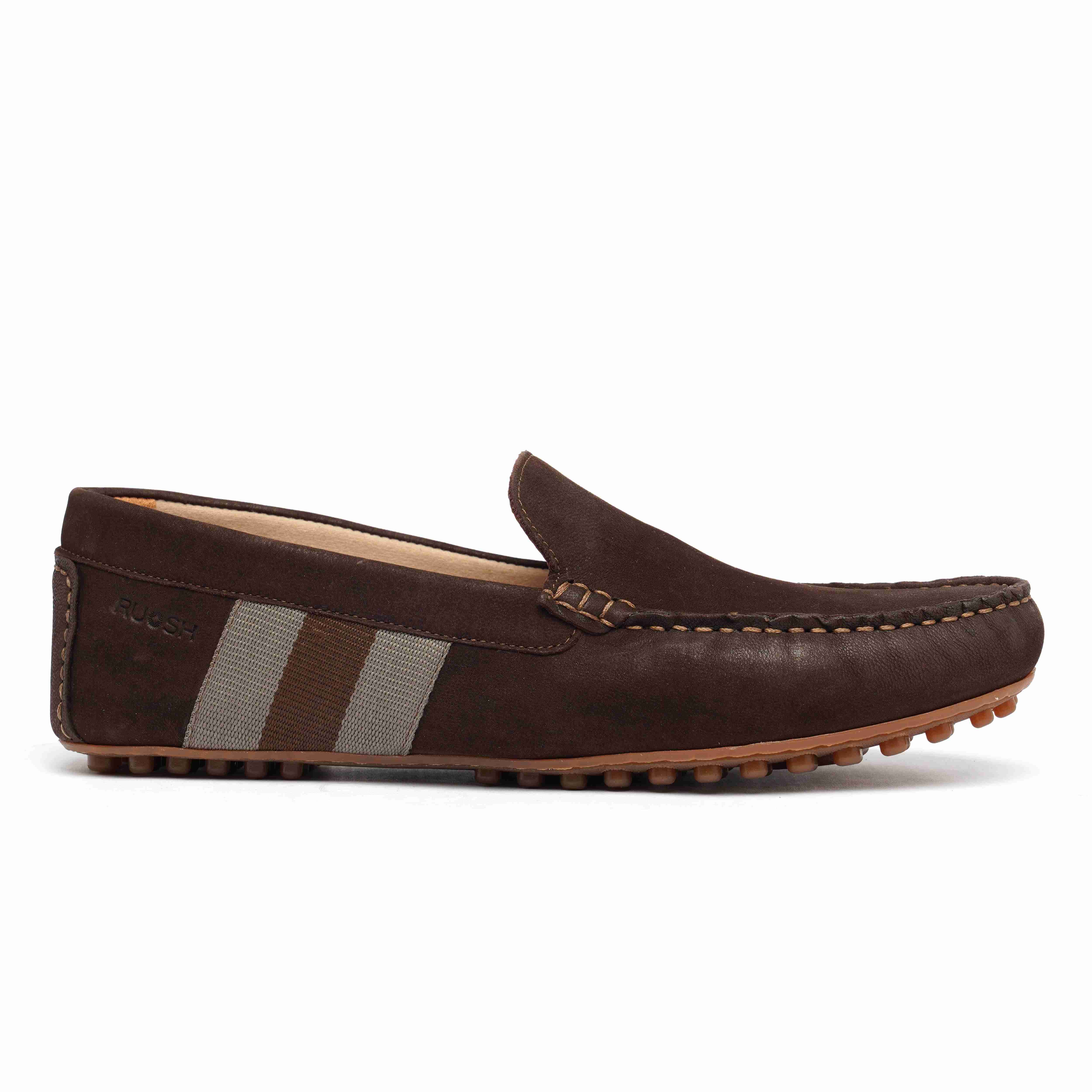 The Oman Ruosh Men Brown Nubuck Penny Loafer