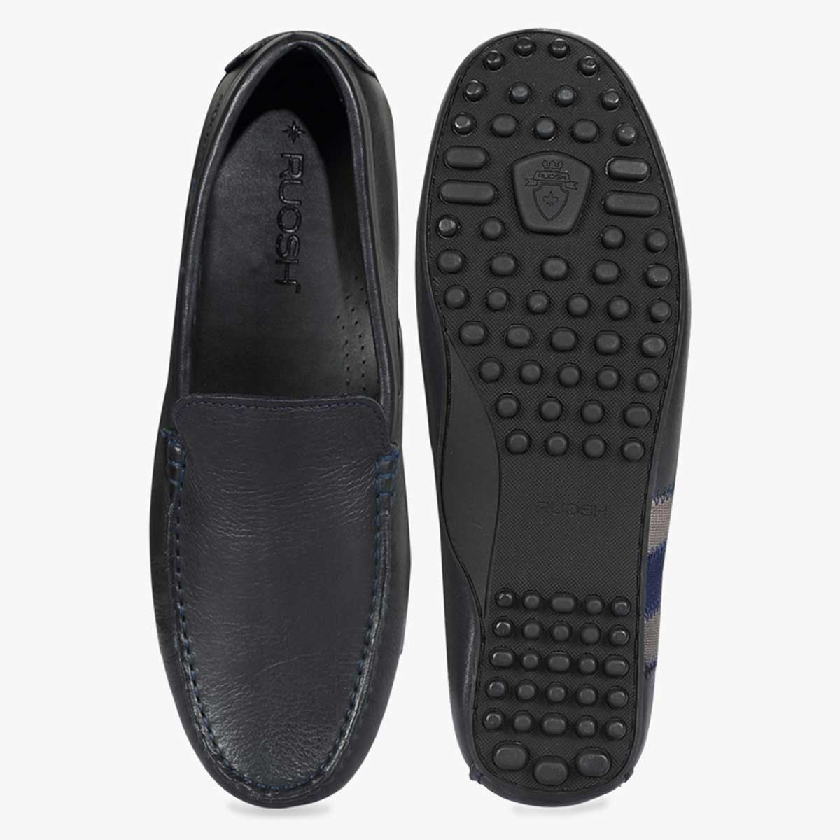 Blue Casual Slip-ons