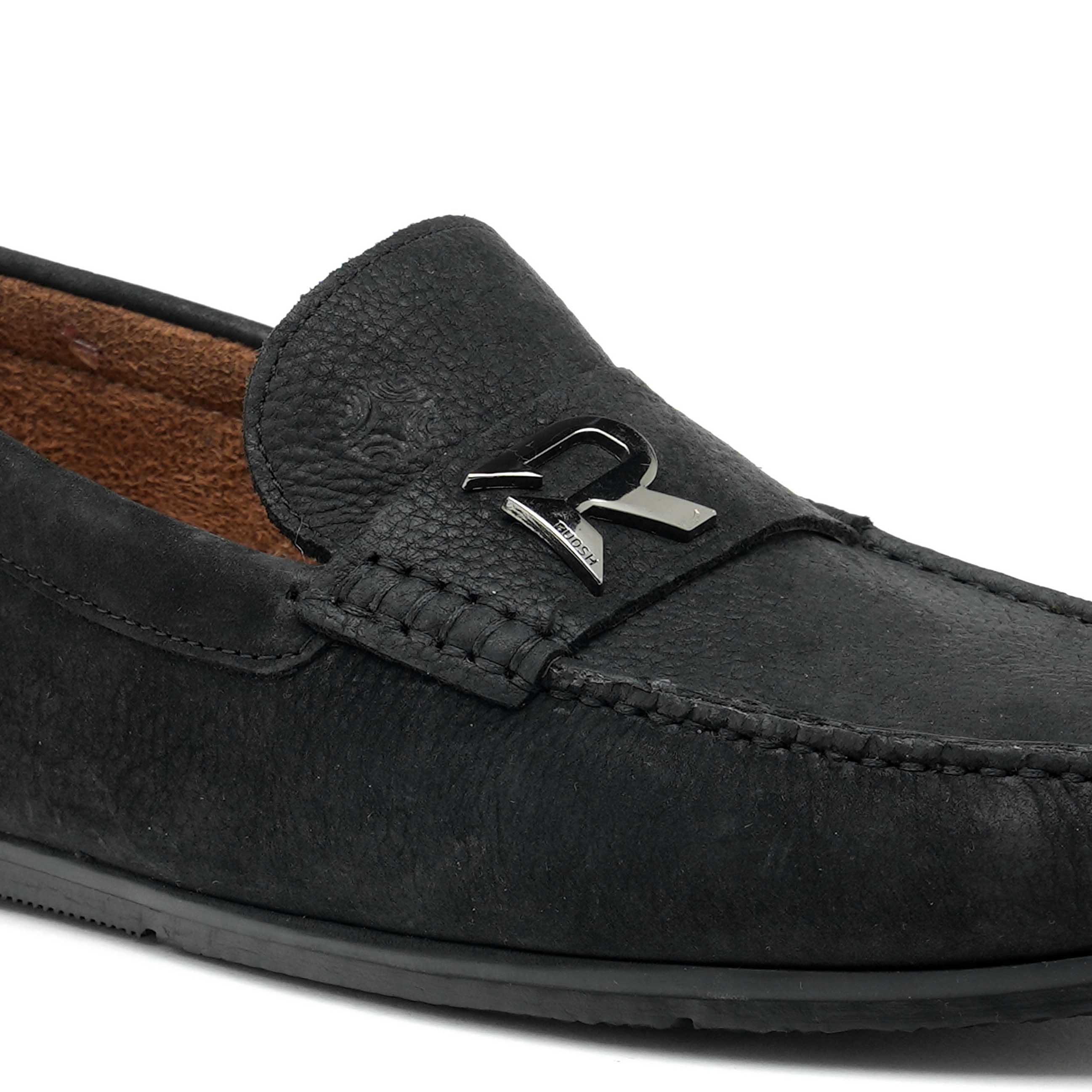 The Macau Ruosh Men Black Nubuck Driver