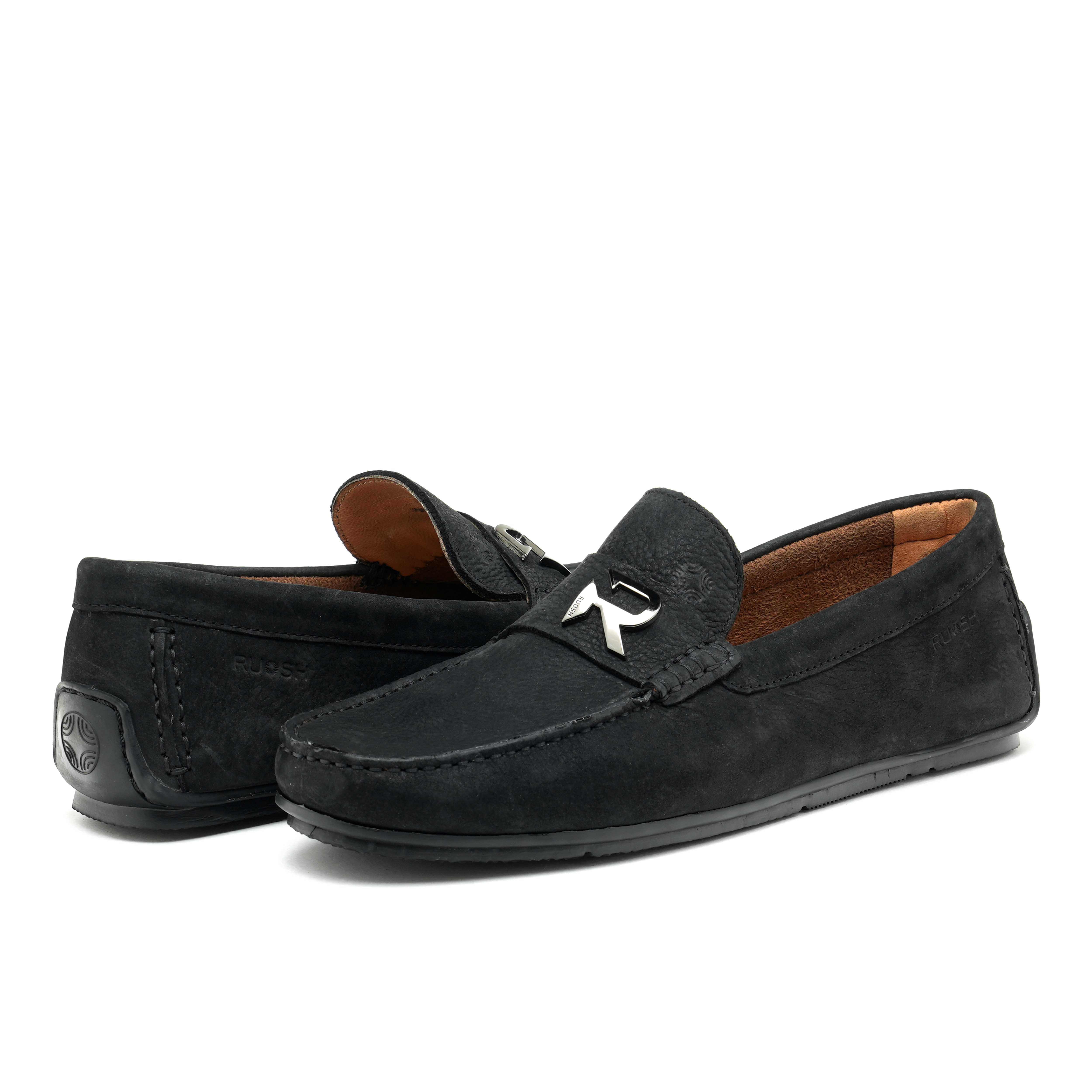 The Macau Ruosh Men Black Nubuck Driver