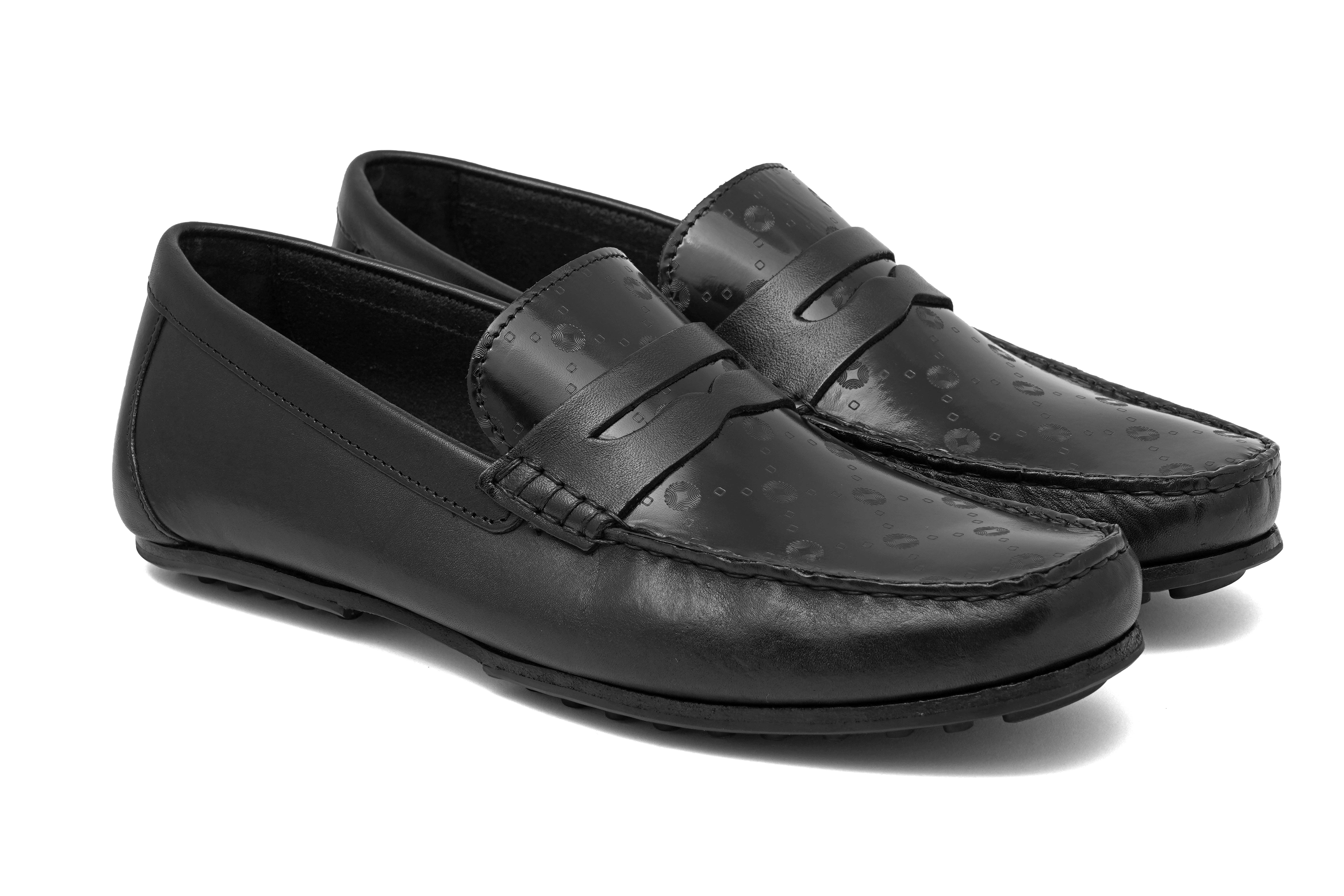 The Seti Ruosh Men Black Casual Loafer