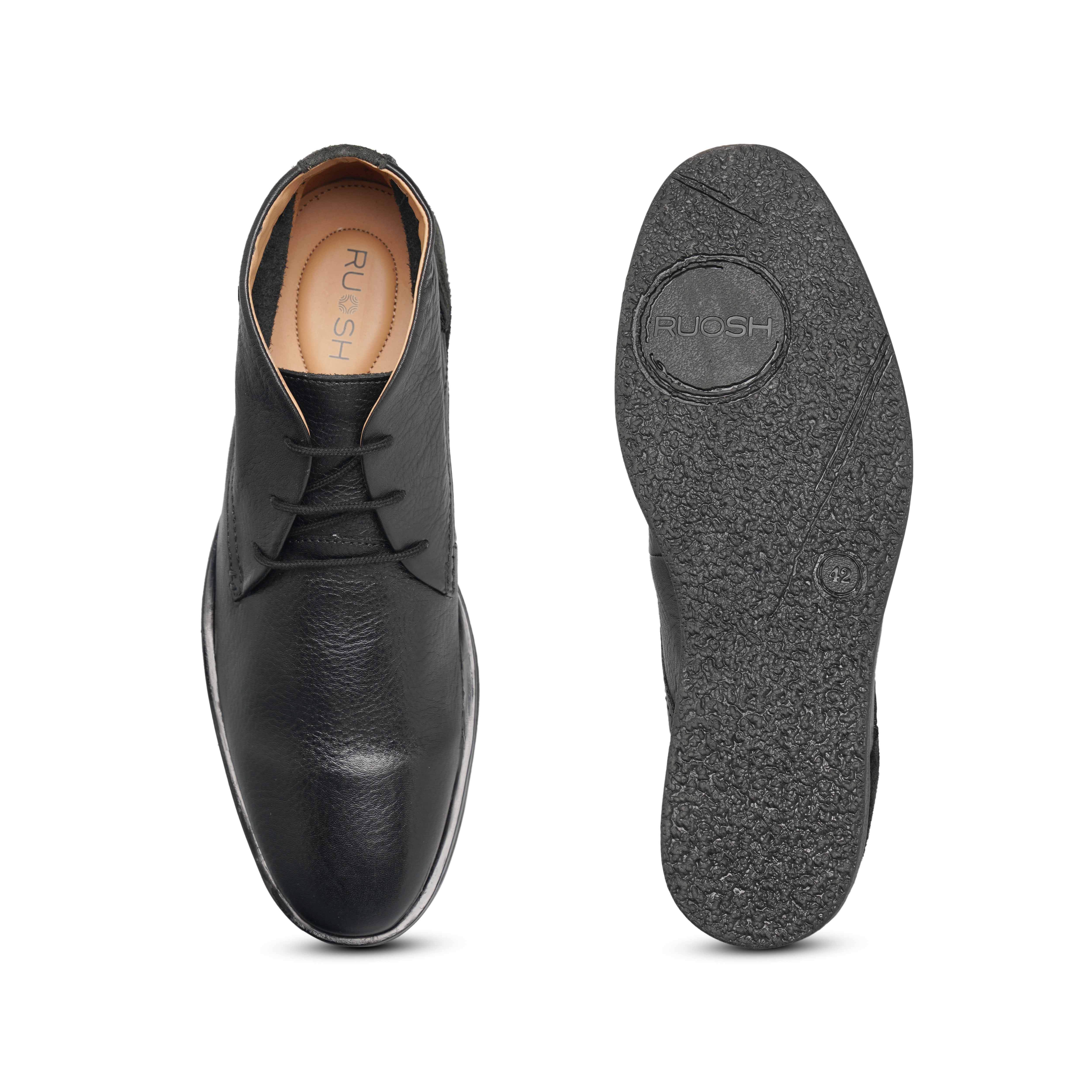 The Venice Ruosh Men Black Casual Boot