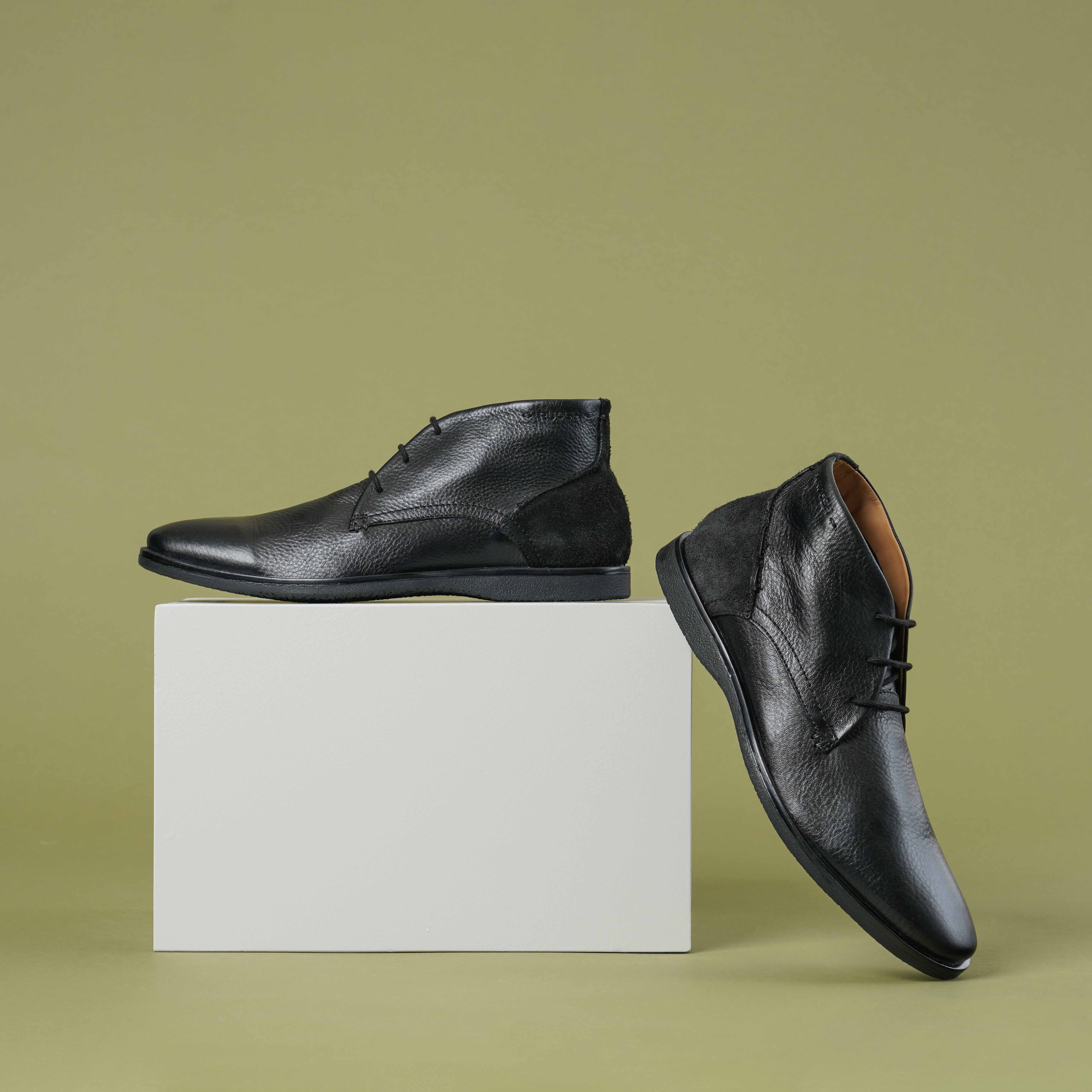 The Venice Ruosh Men Black Casual Boot
