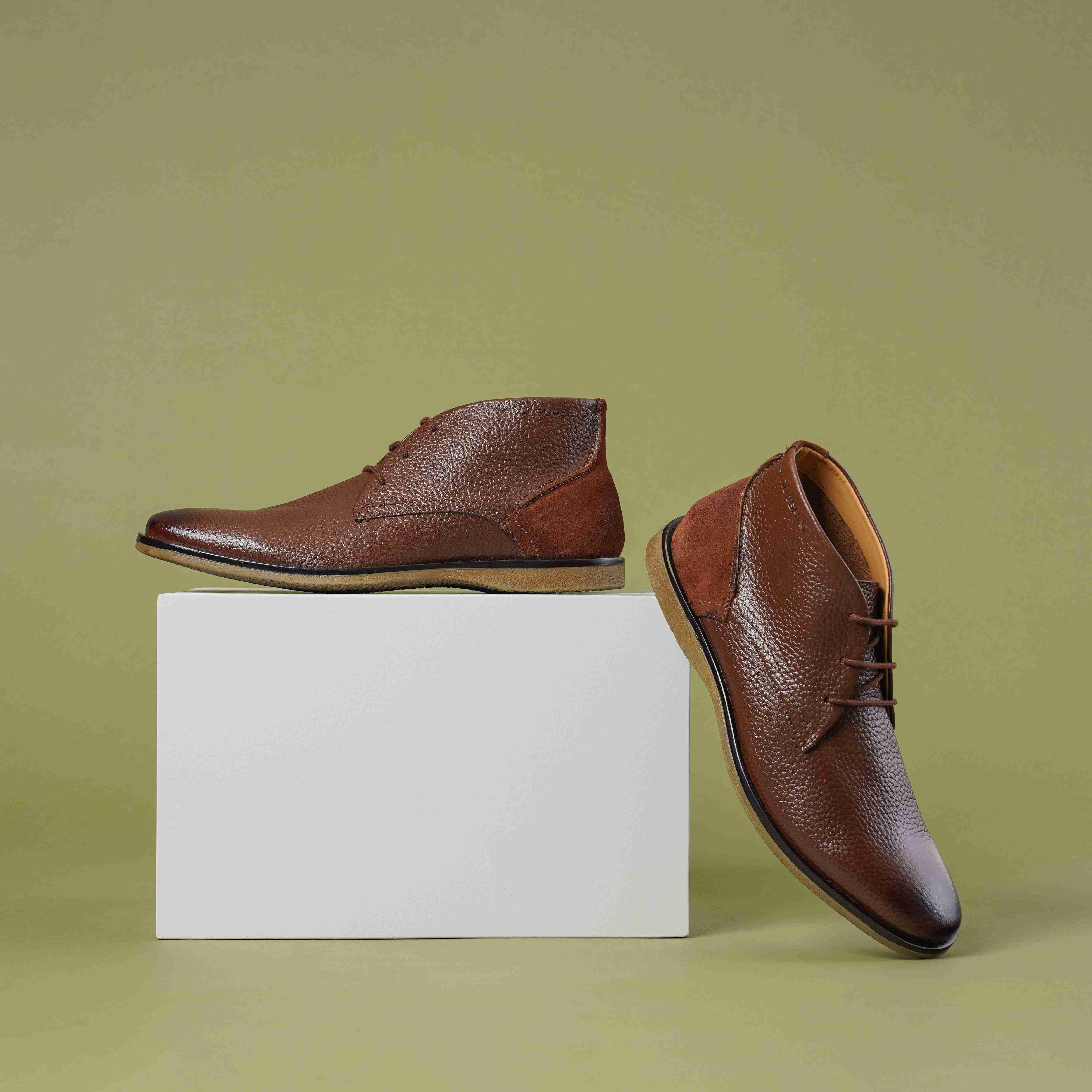 The Venice Ruosh Men Brown Ankle Chukka Boot