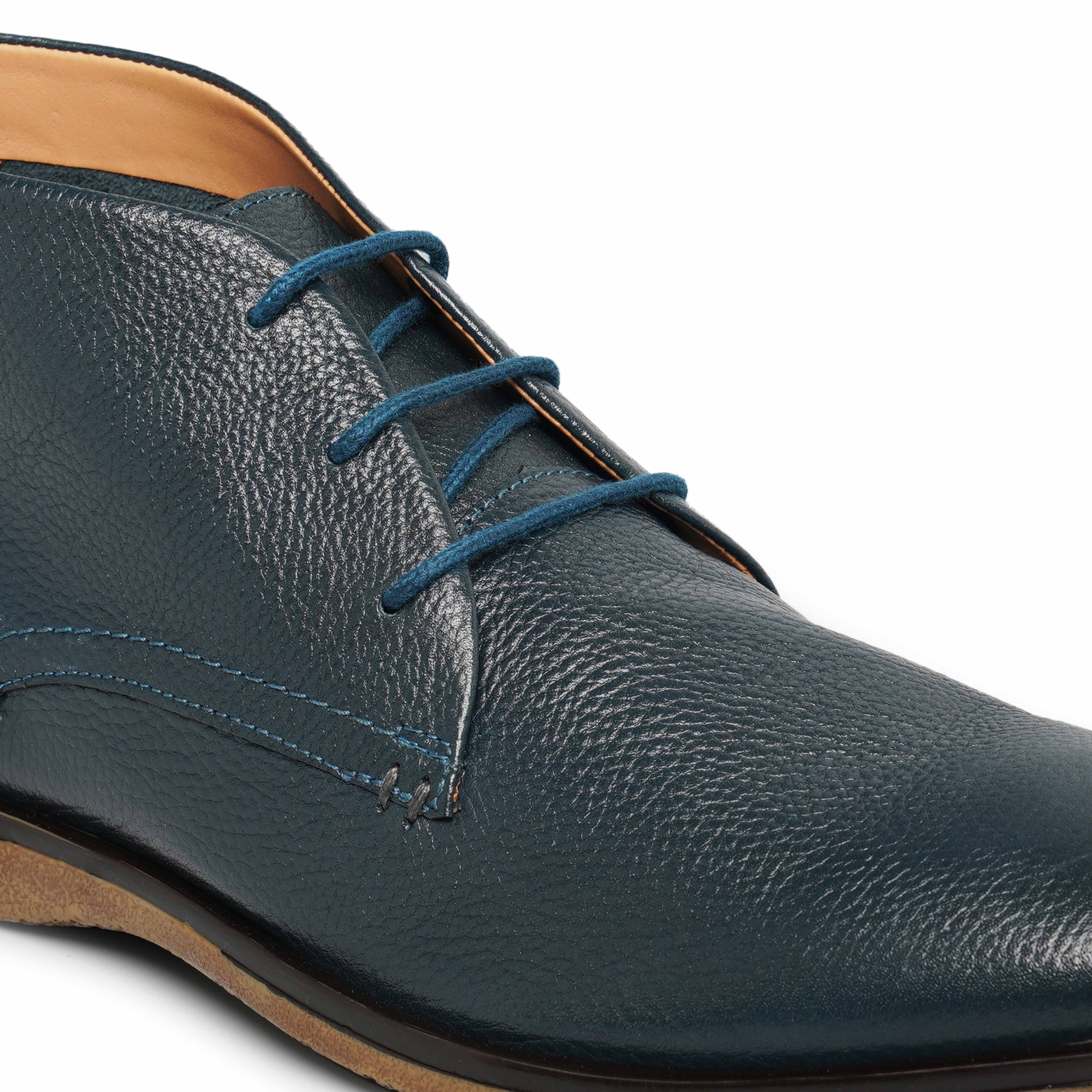 The Venice Ruosh Men Navy Ankle Chukka Boot