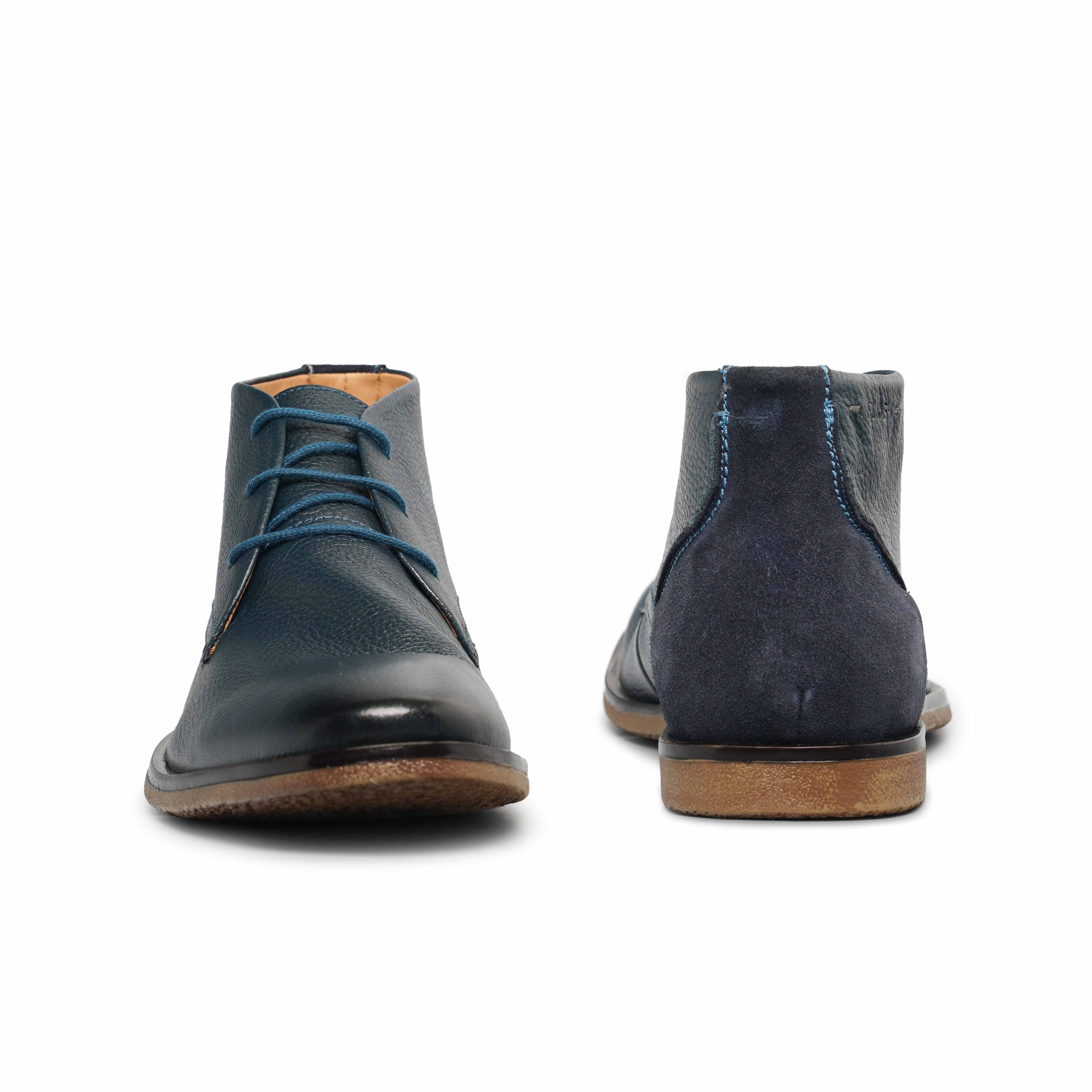 The Venice Ruosh Men Navy Ankle Chukka Boot