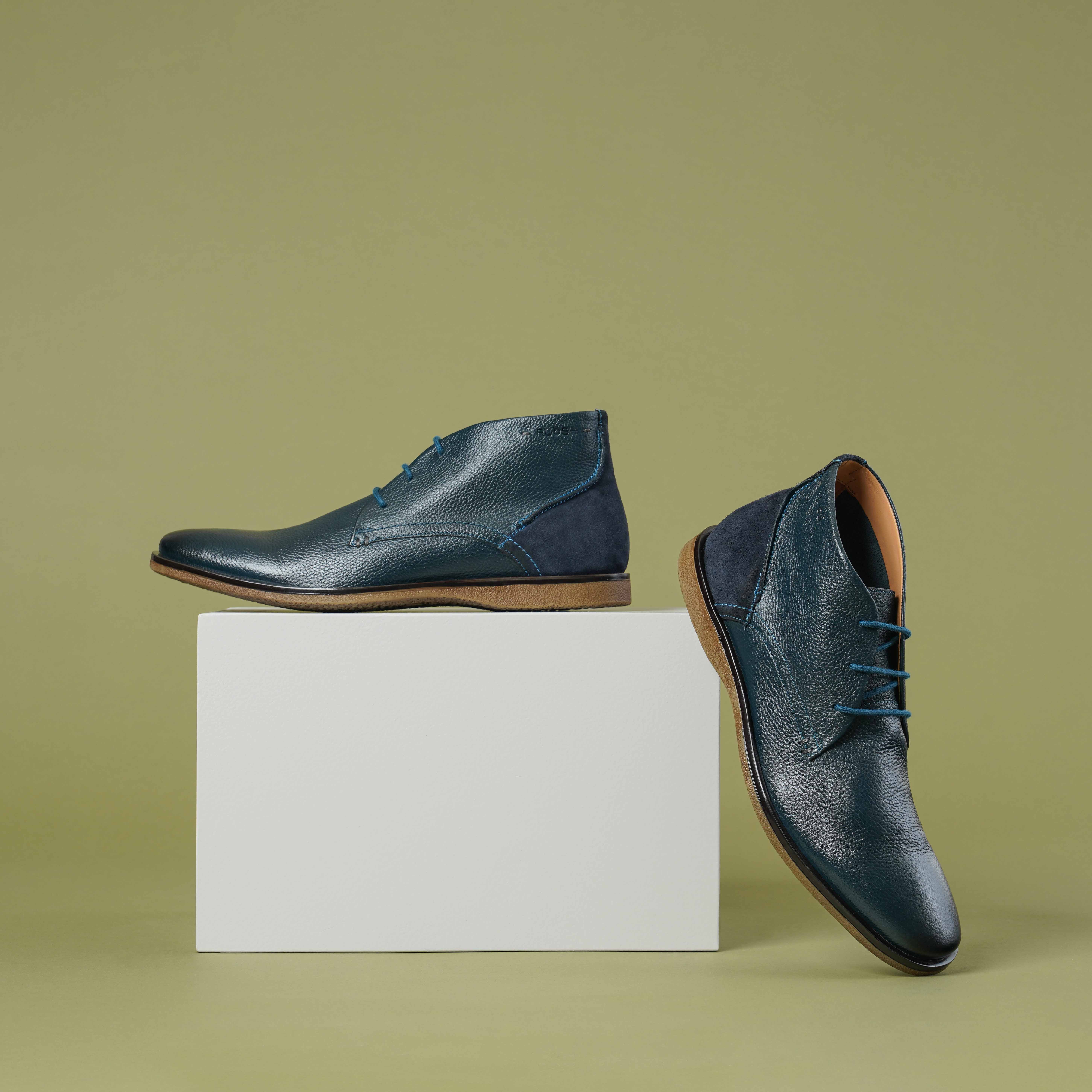 The Venice Ruosh Men Navy Ankle Chukka Boot