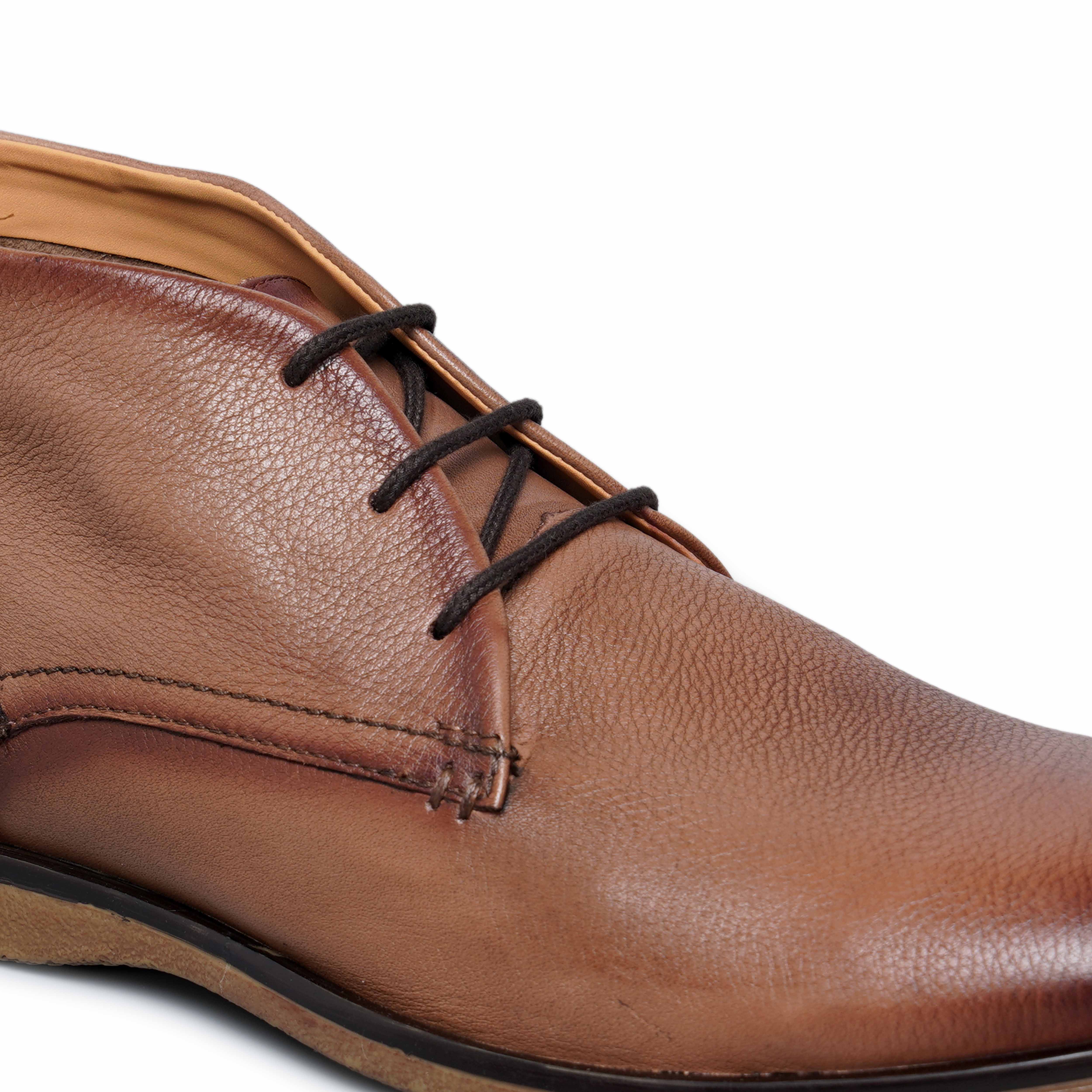 The Venice Ruosh Men Beige Ankle Chukka Boot