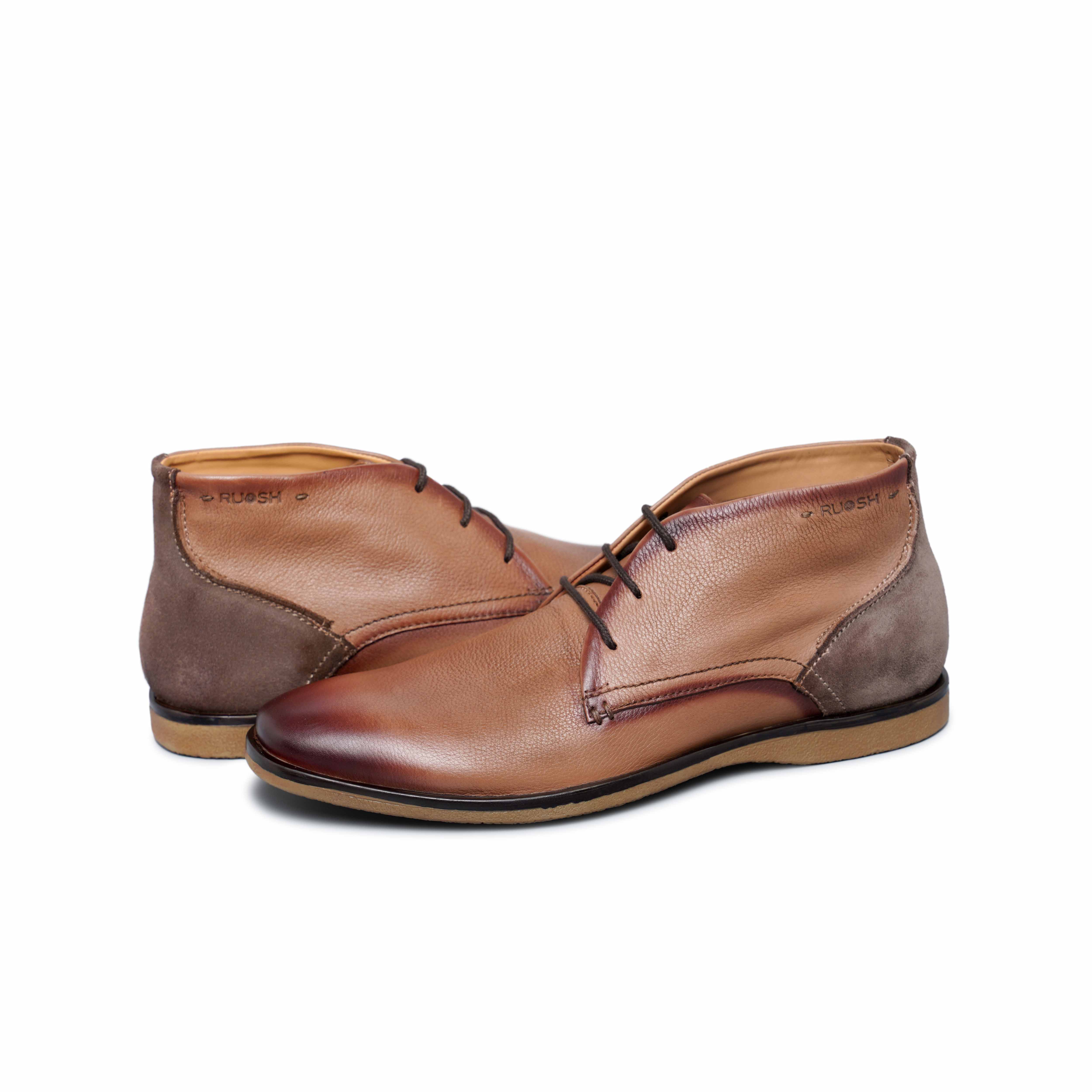 The Venice Ruosh Men Beige Ankle Chukka Boot