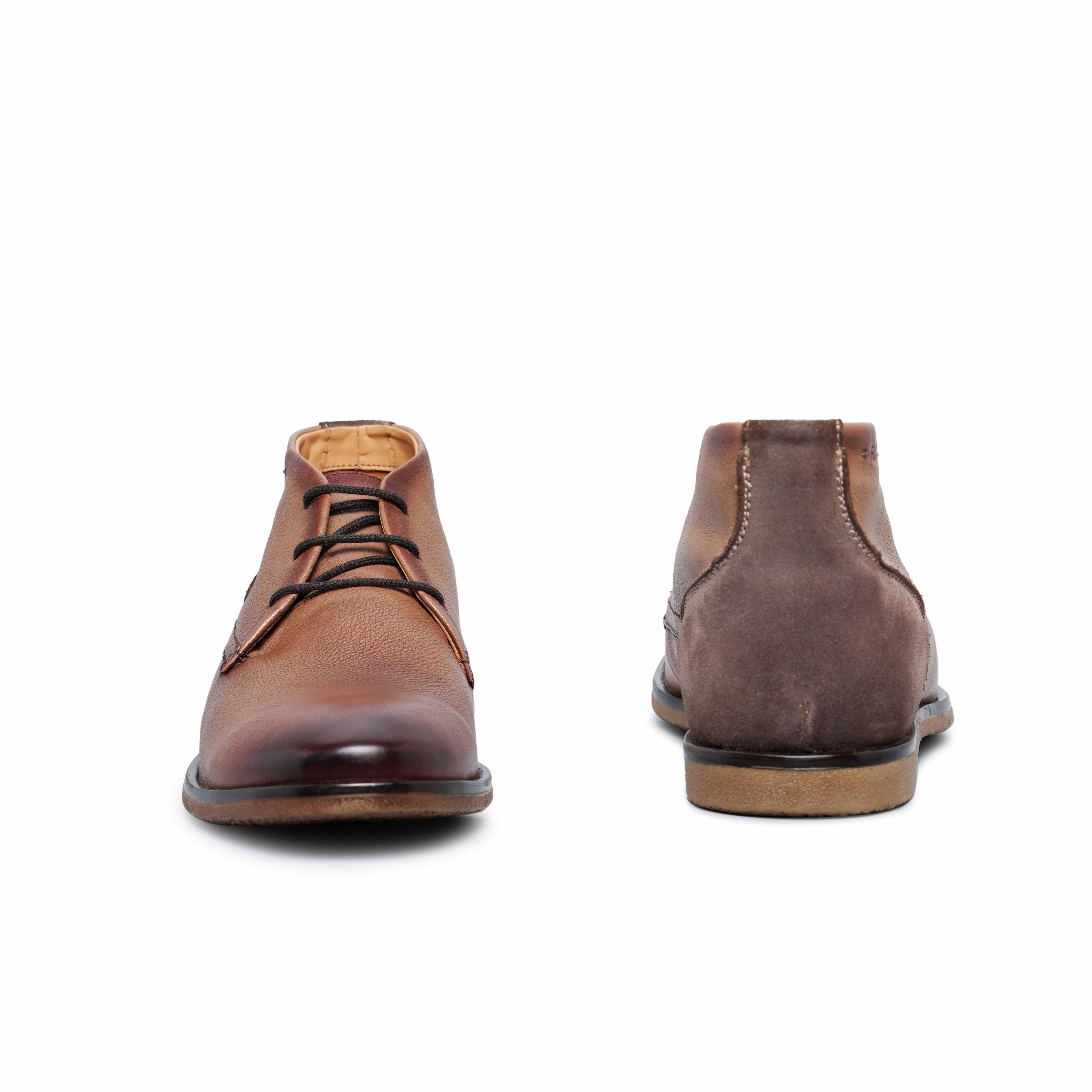 The Venice Ruosh Men Beige Ankle Chukka Boot