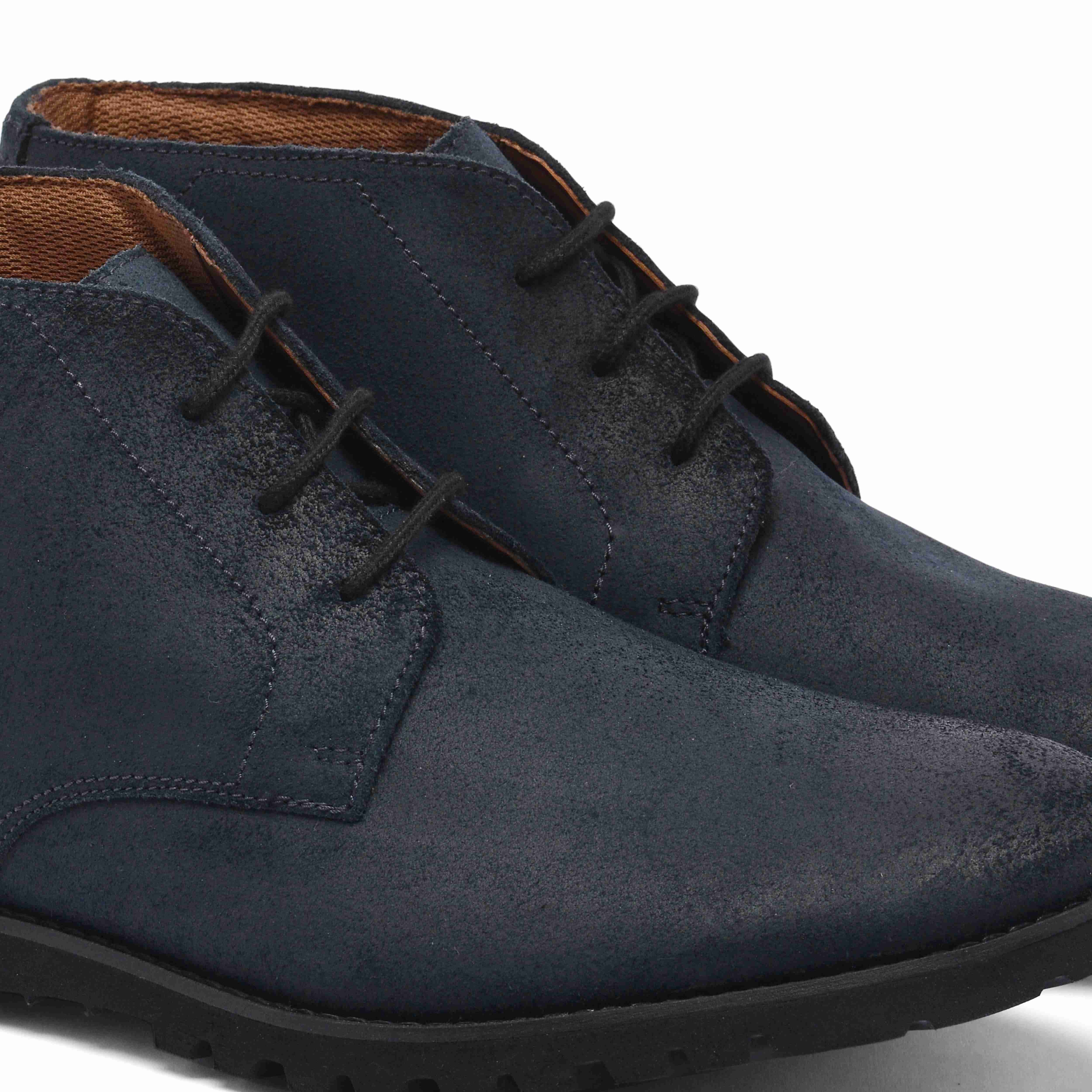 The Otes Ruosh Men Blue Ankle Chukka Boot