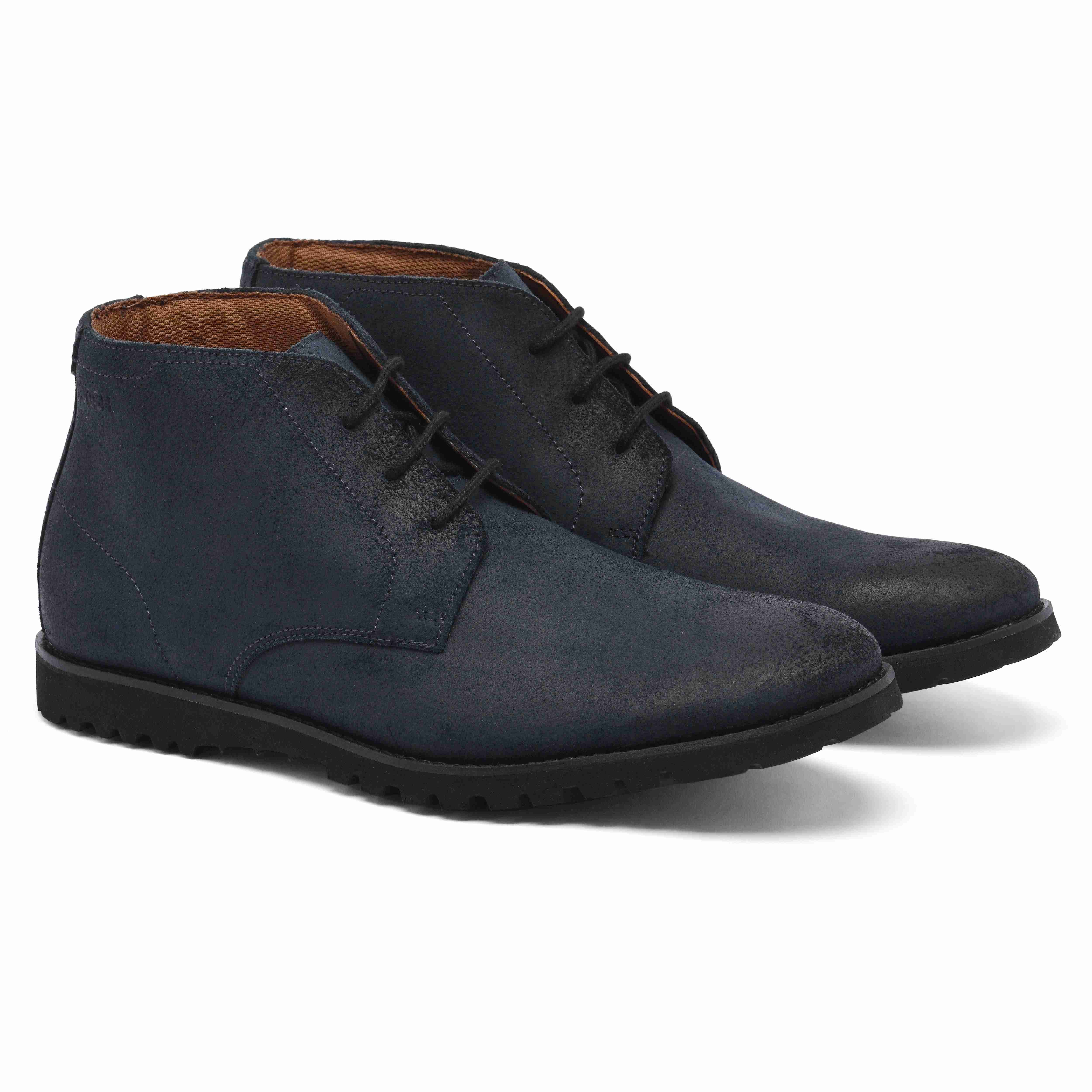 The Otes Ruosh Men Blue Ankle Chukka Boot