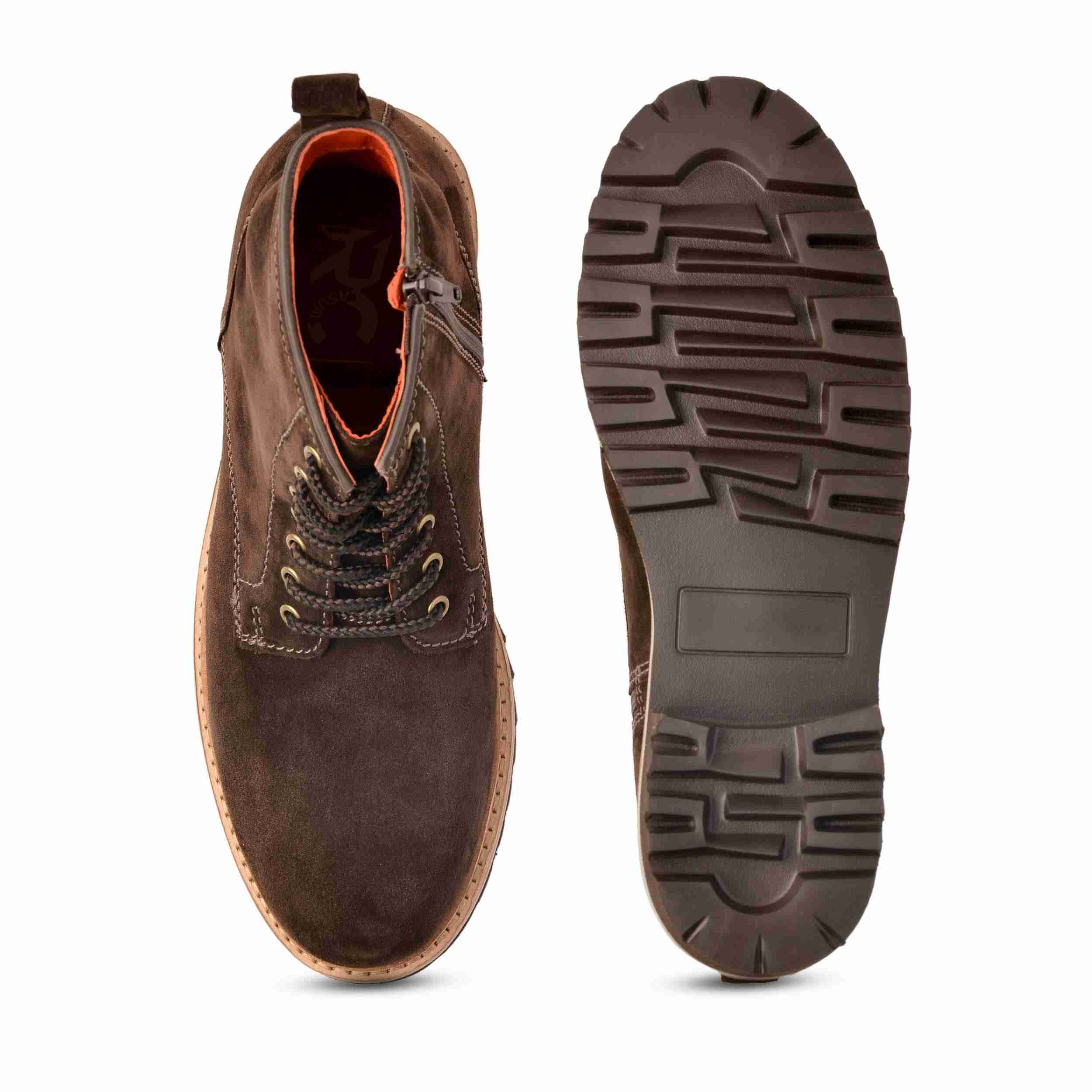 The Bob Ruosh Men Green Casual Suede Ankle Boot