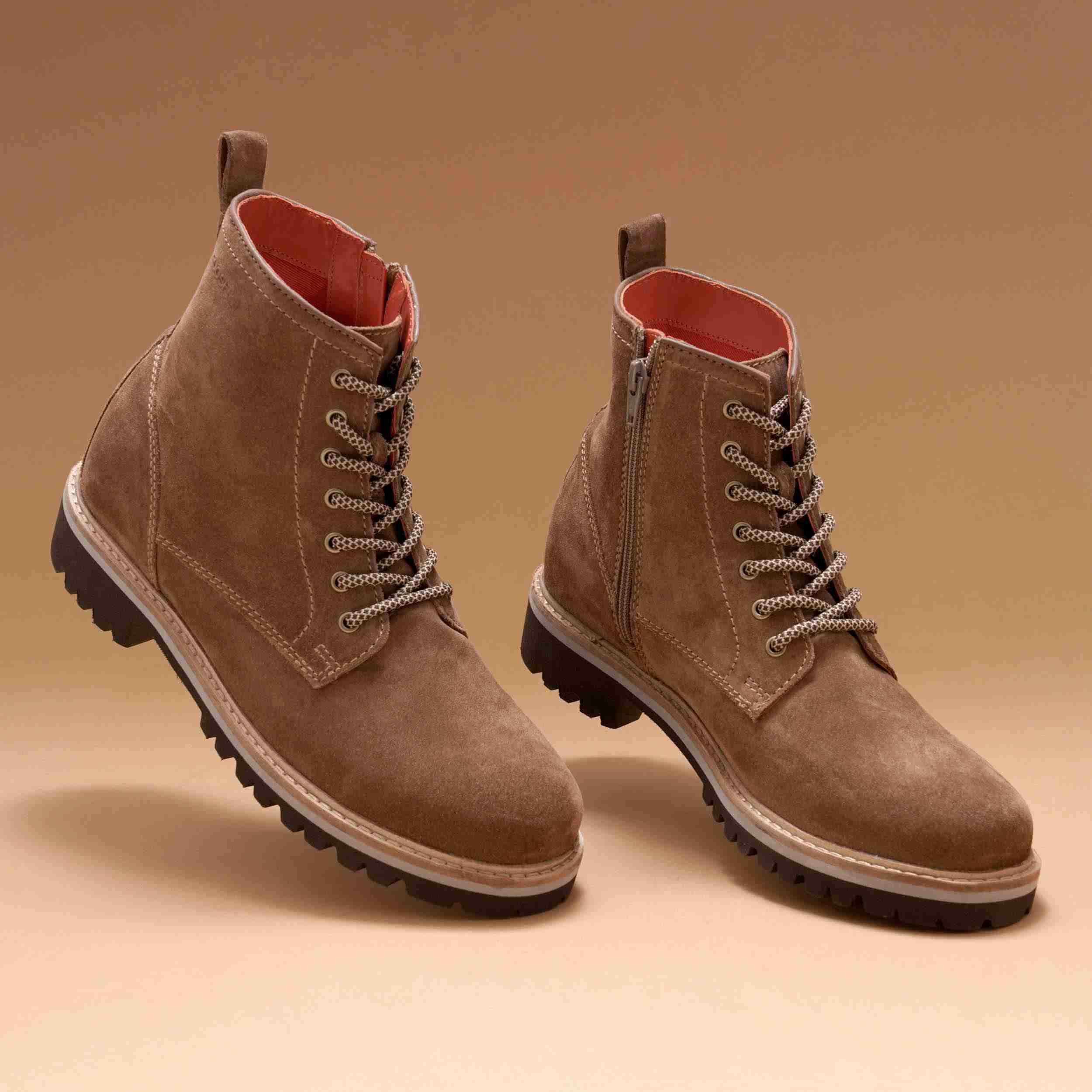 The Bob Ruosh Men Tan Casual Suede Ankle Boot