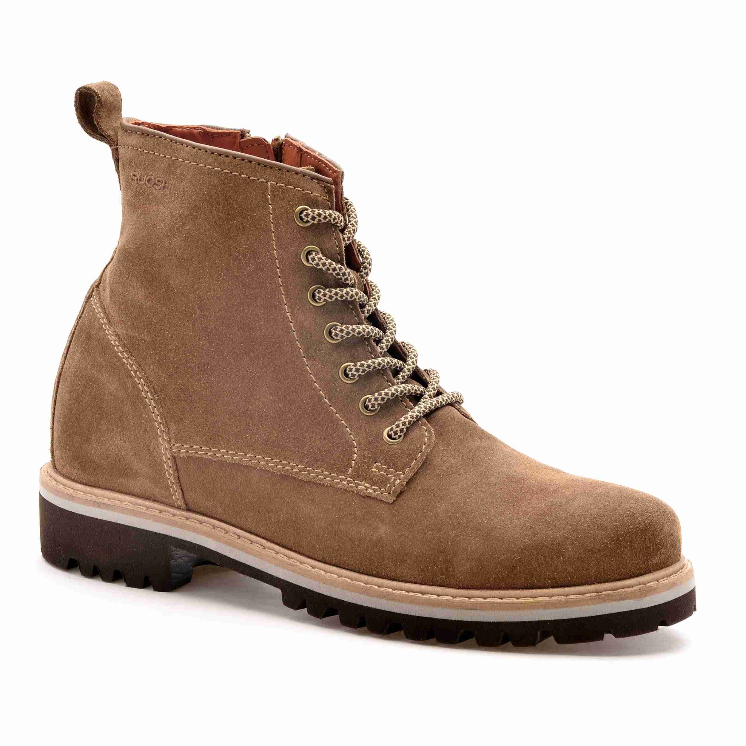 The Bob Ruosh Men Tan Casual Suede Ankle Boot