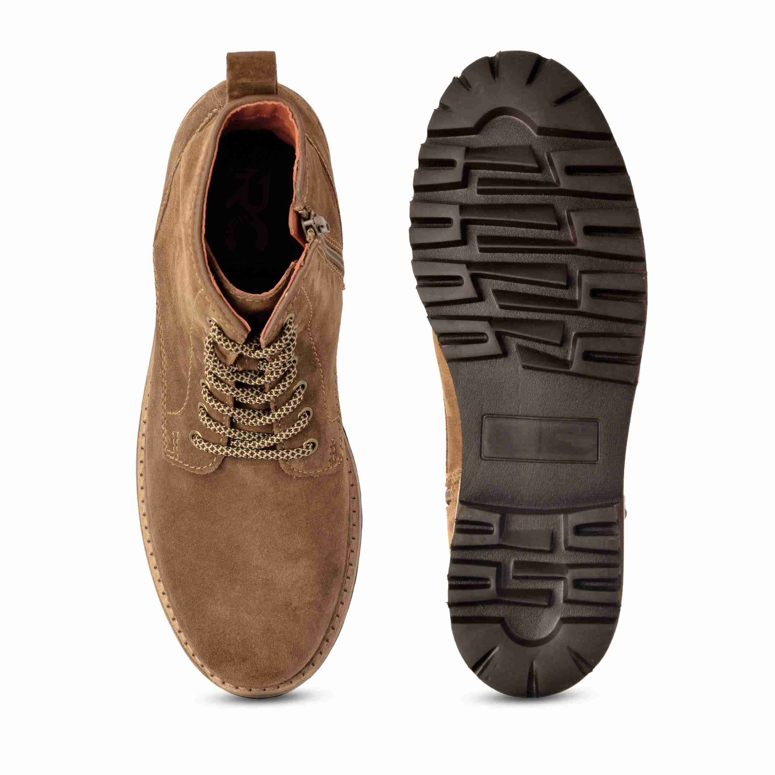 The Bob Ruosh Men Tan Casual Suede Ankle Boot