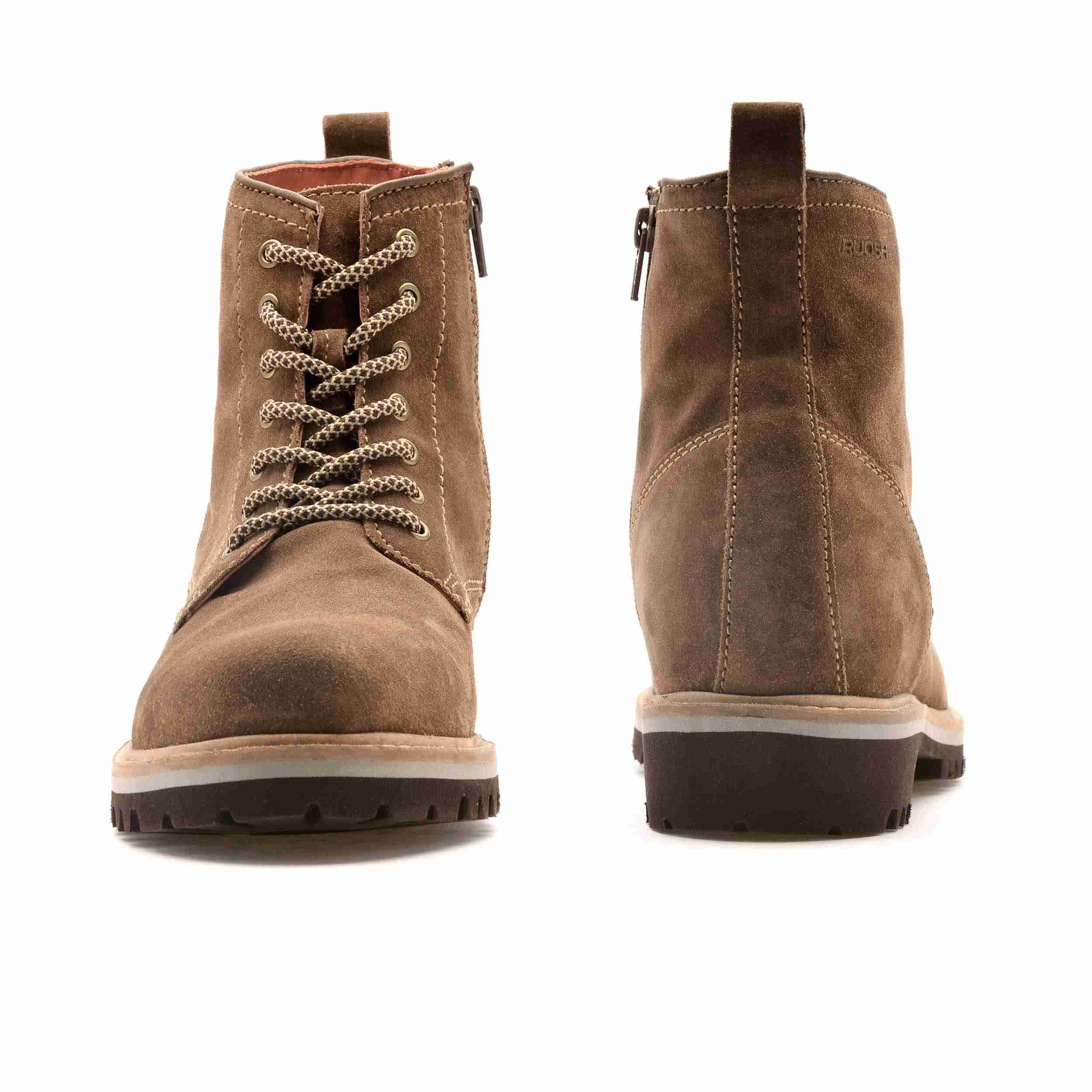 The Bob Ruosh Men Tan Casual Suede Ankle Boot
