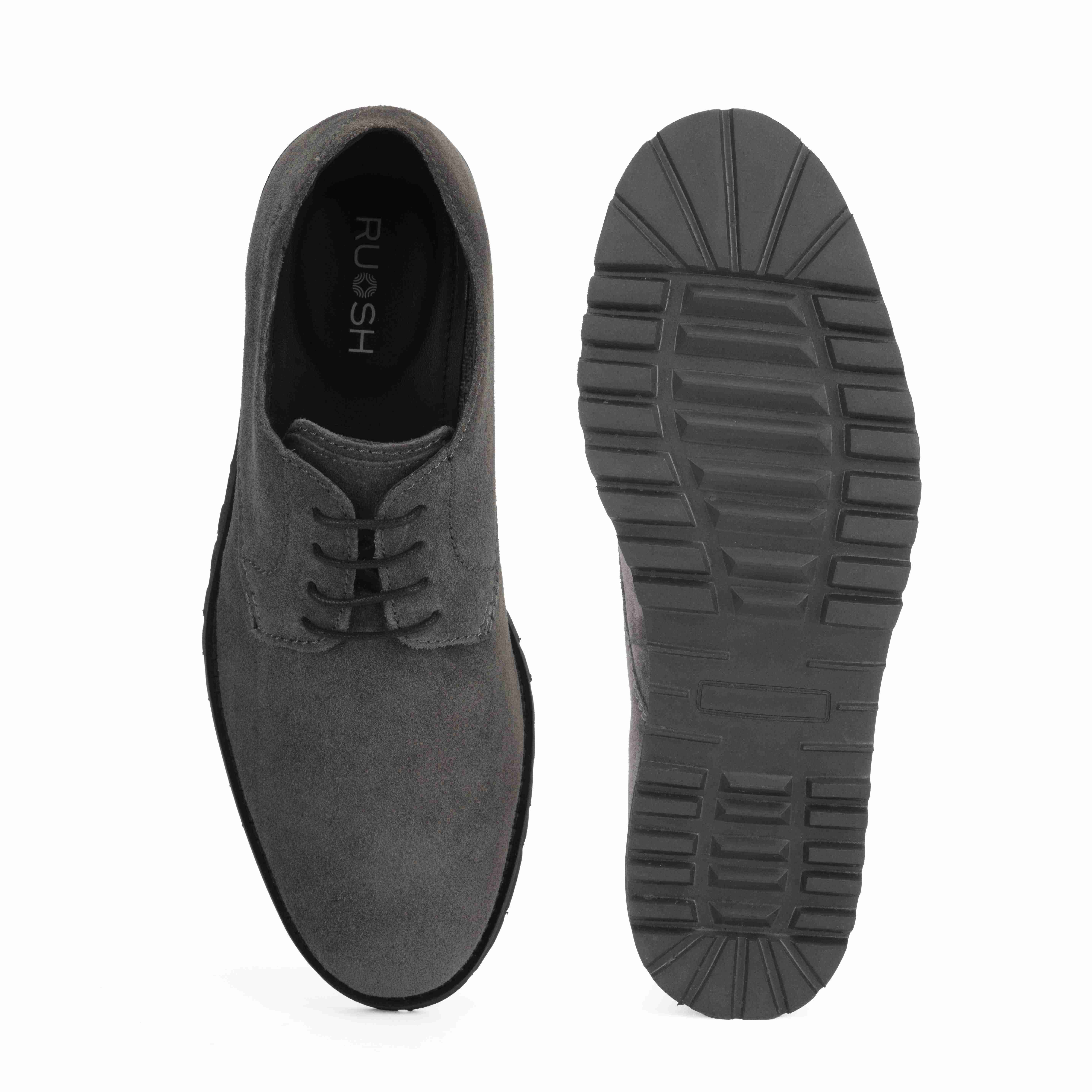 The Otes  Ruosh Men Grey Casual Derby