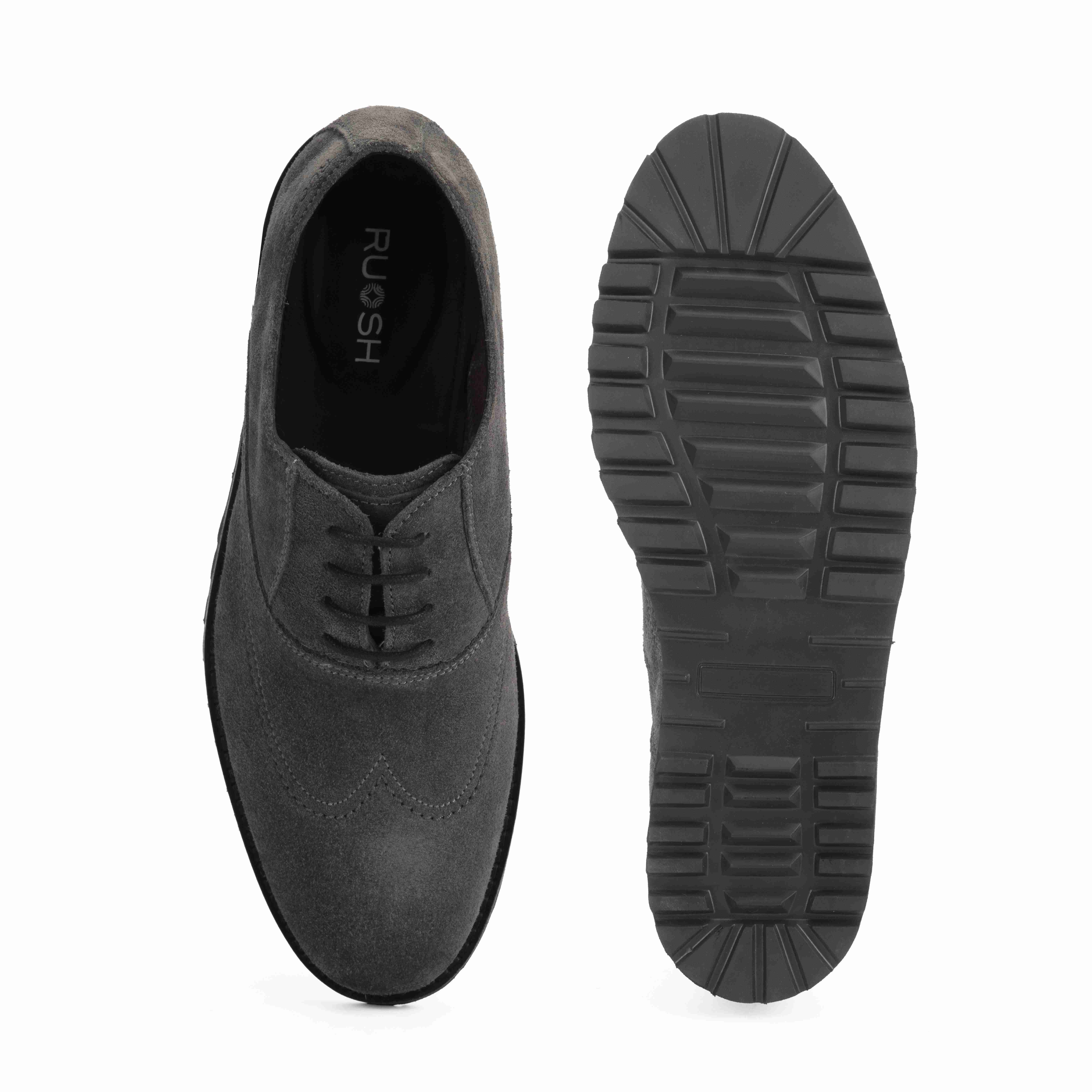 The Otes  Ruosh Men Grey Casual Oxford