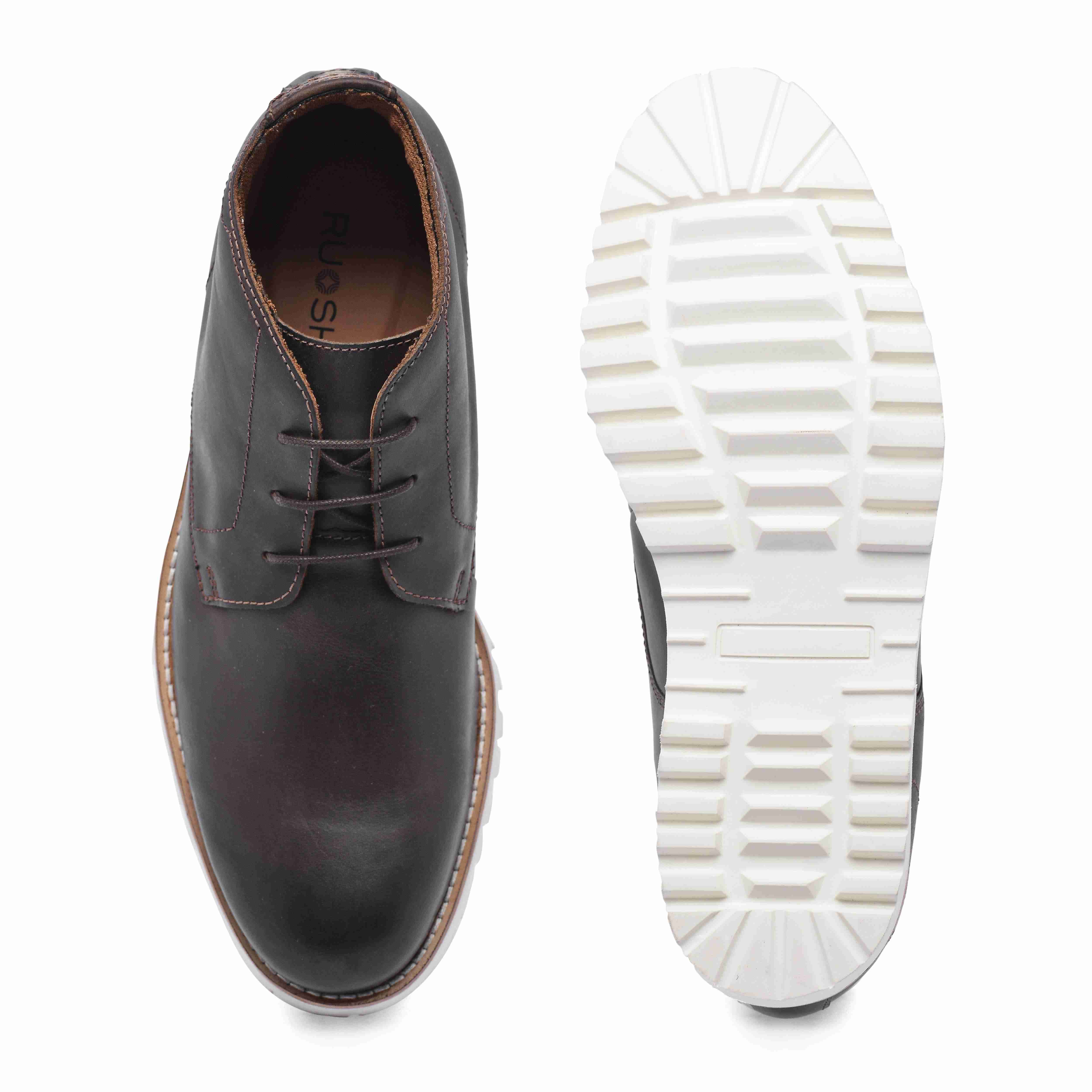 The Otes Ruosh Men Brown Ankle Chukka Boot