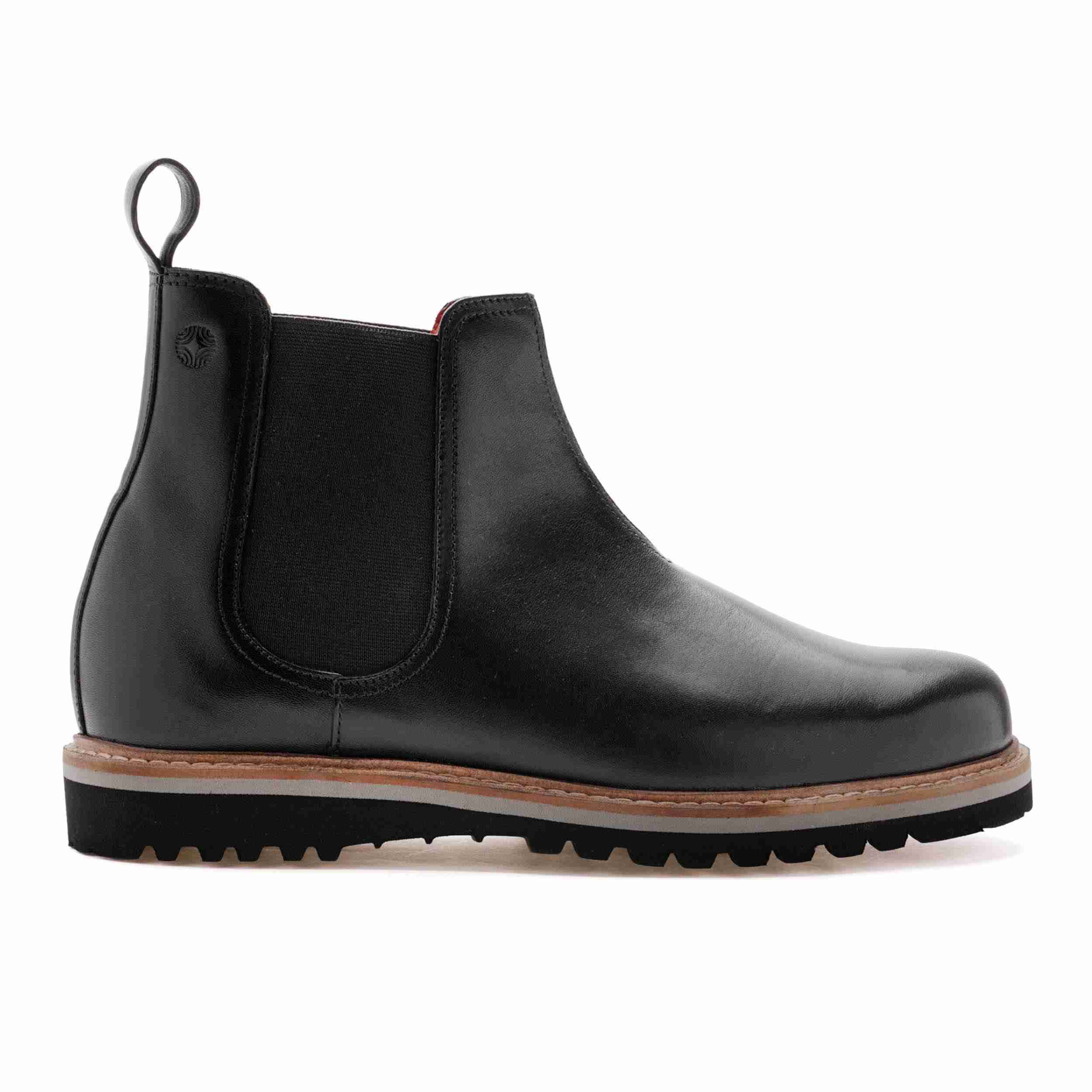 The Dalton Ruosh Men Black Smart Chelsea Boot