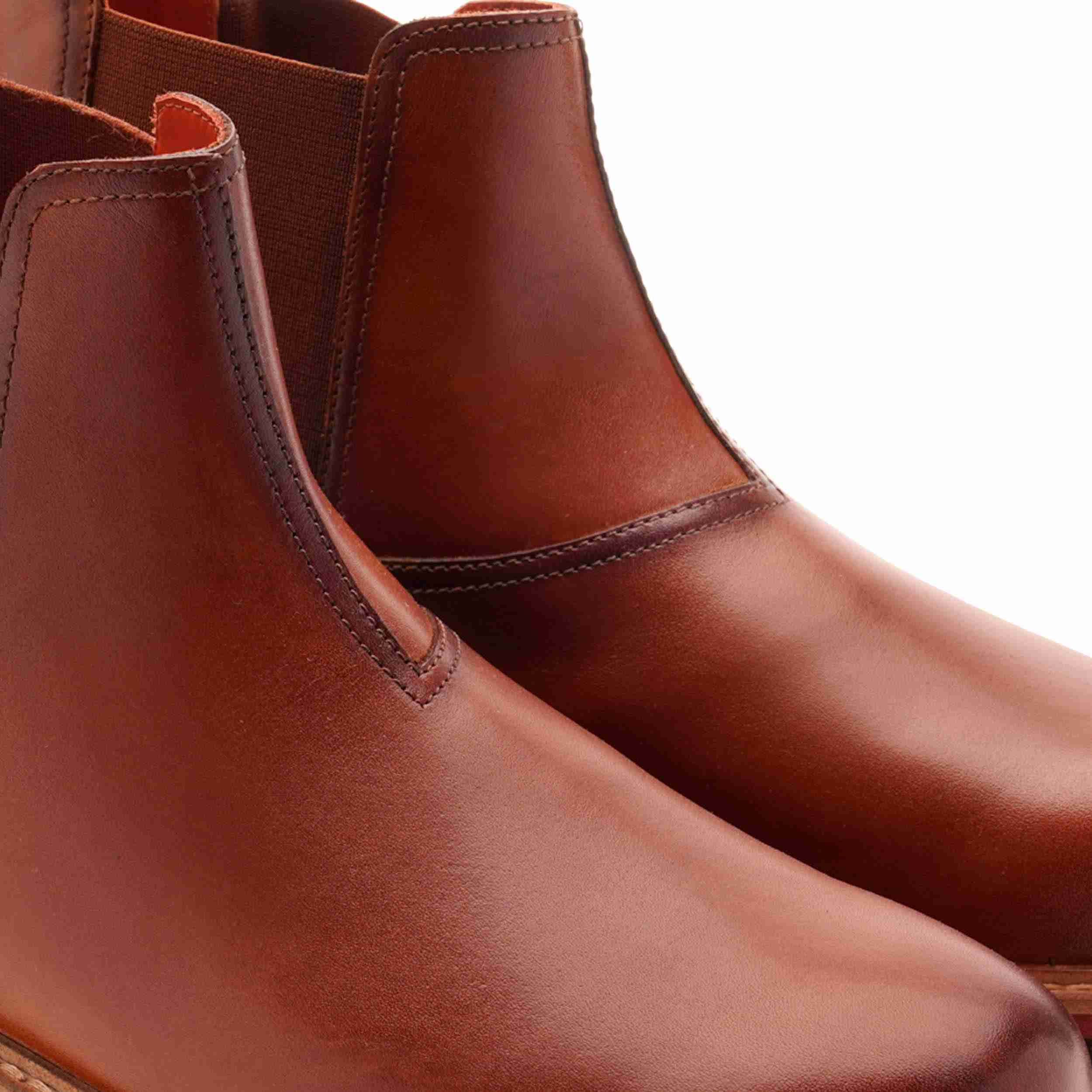 The Dalton Ruosh Men Tan Smart Chelsea Boot