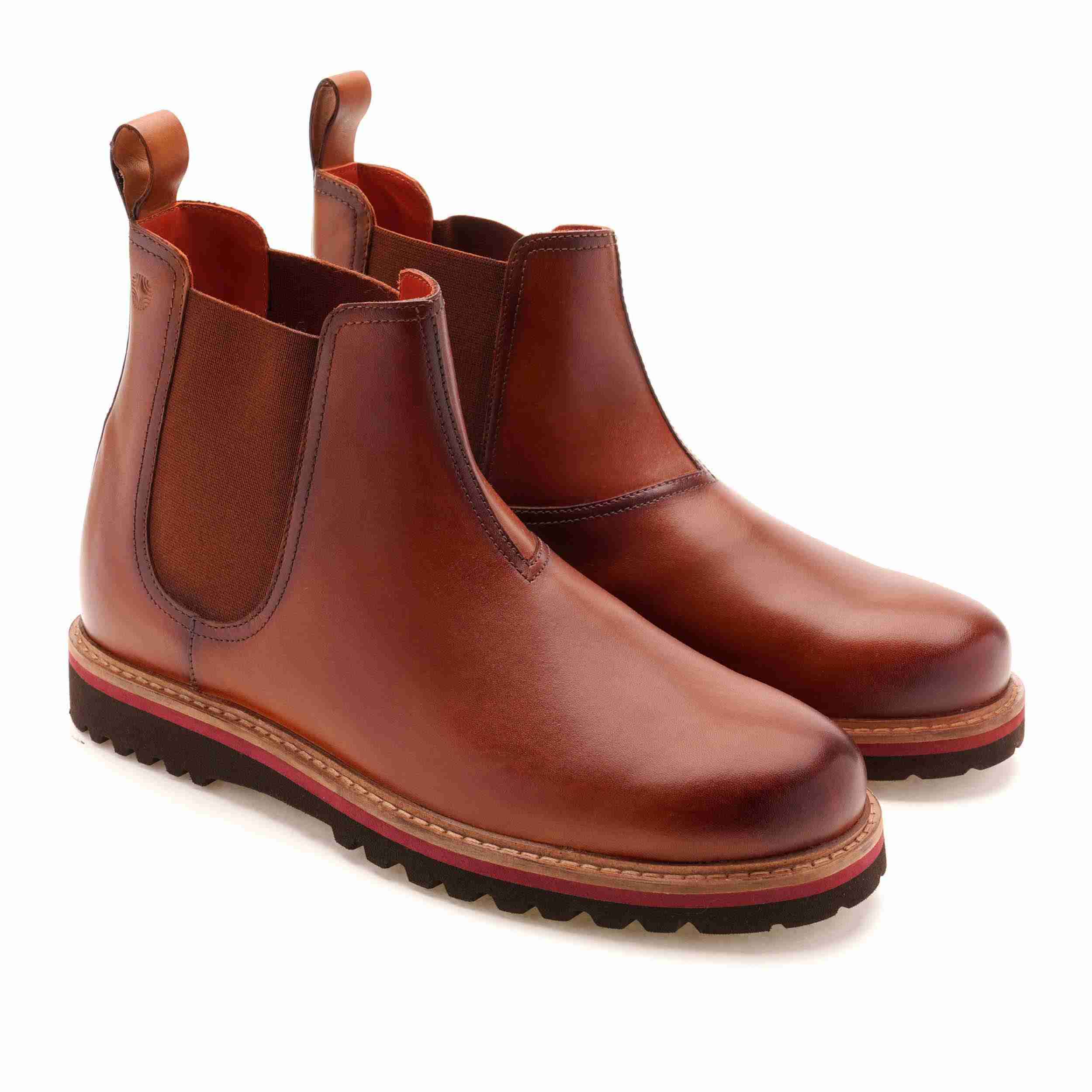 The Dalton Ruosh Men Tan Smart Chelsea Boot