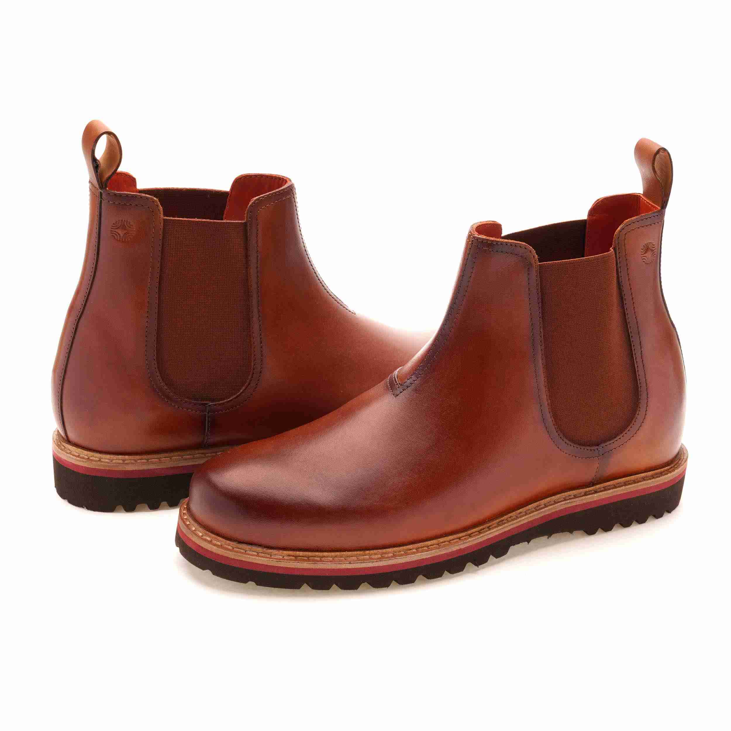 The Dalton Ruosh Men Tan Smart Chelsea Boot