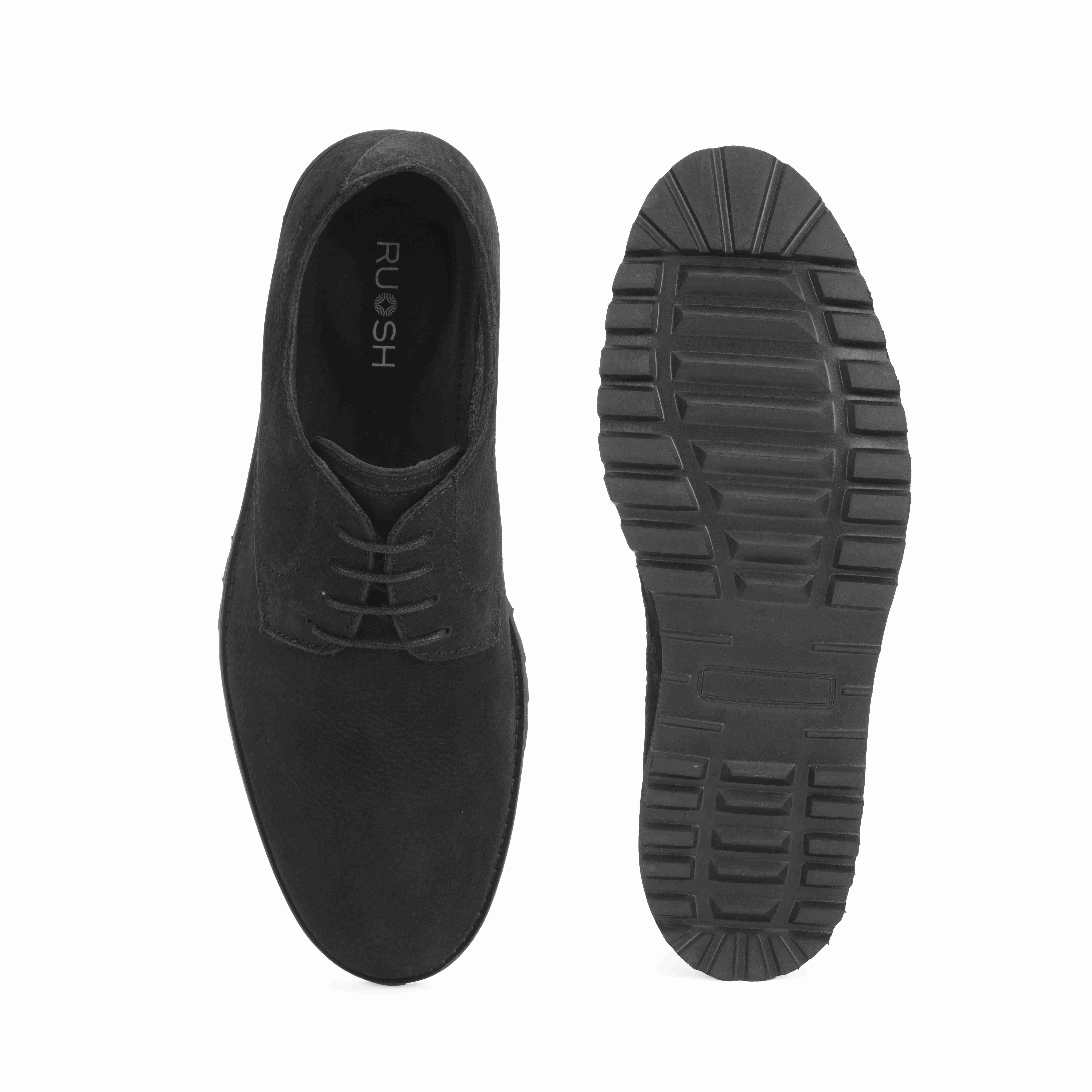 The Otes  Ruosh Men Black Casual Derby
