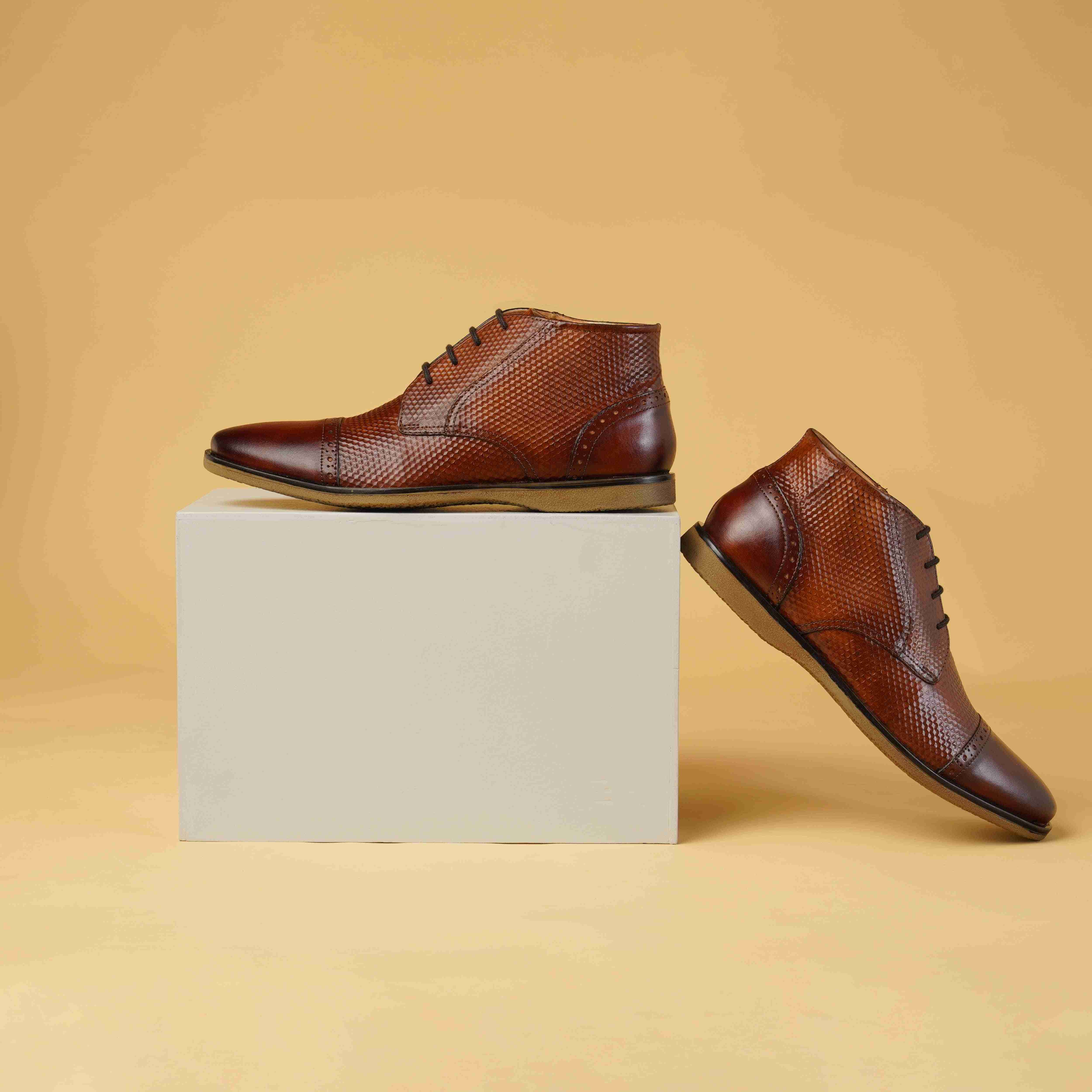 The Venice Ruosh Men Tan Casual Boot
