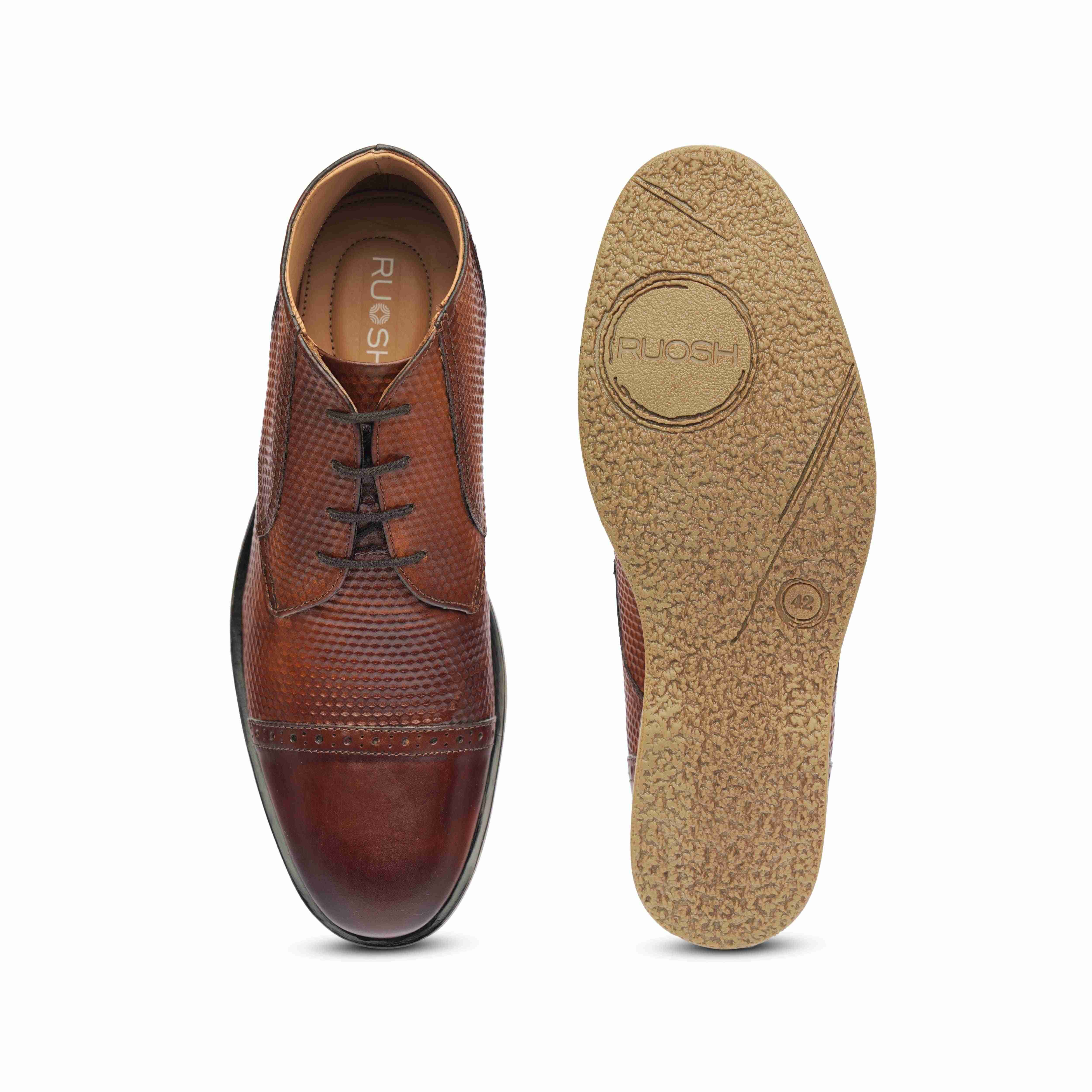 The Venice Ruosh Men Tan Casual Boot