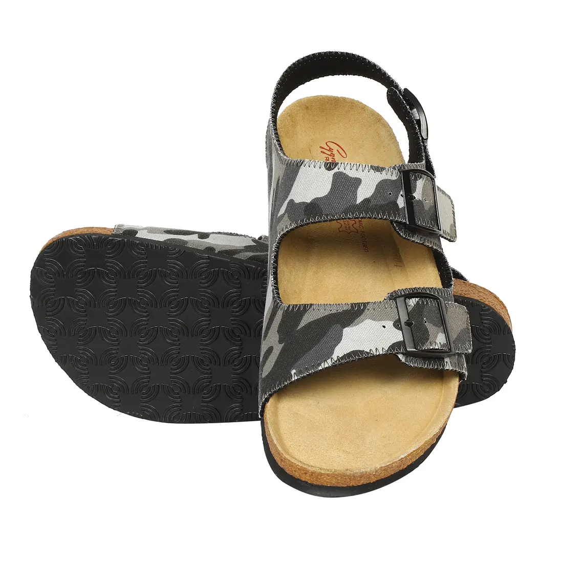 Ruosh Mens Camo Casual Sandals