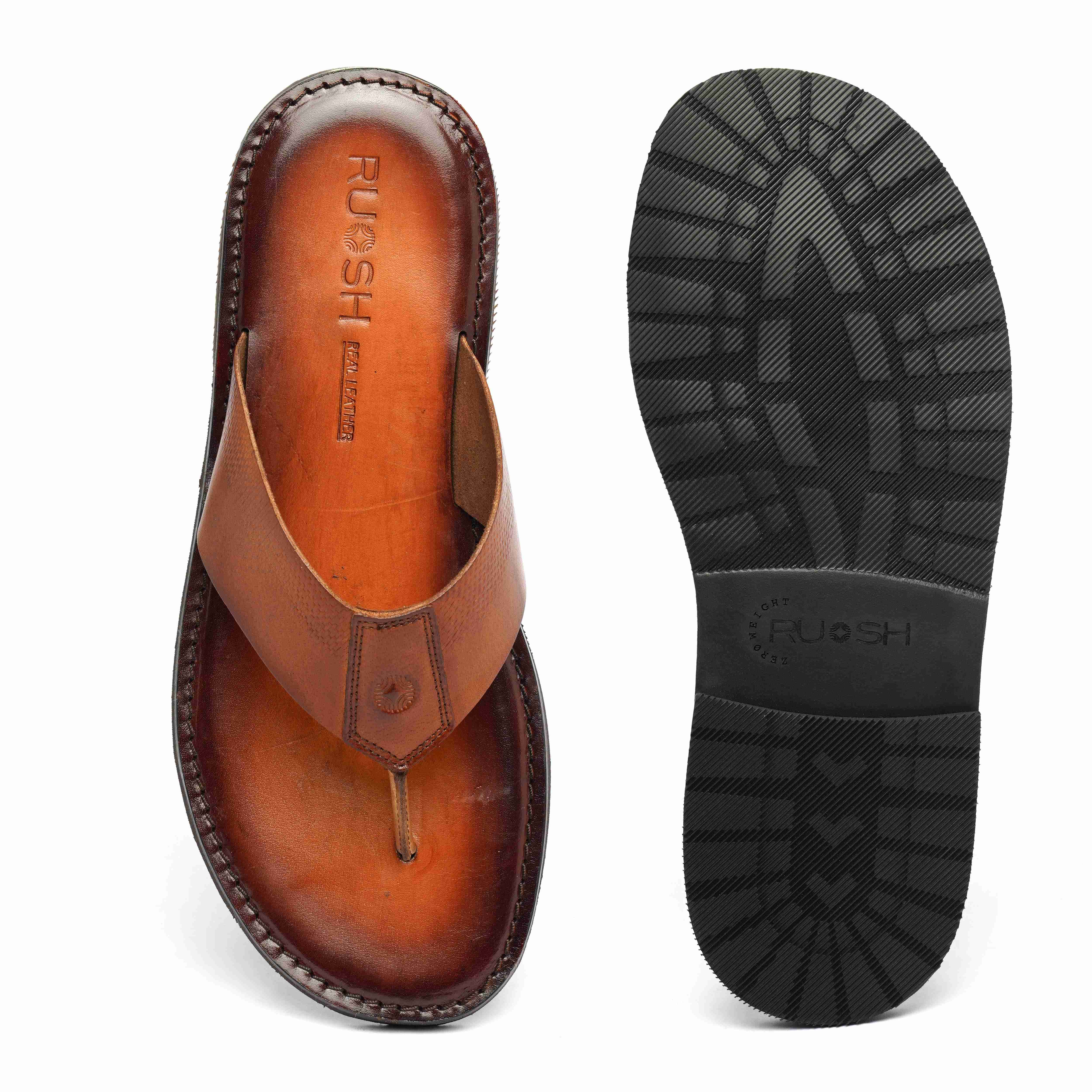 The Pisa Ruosh Men Tan Slipper