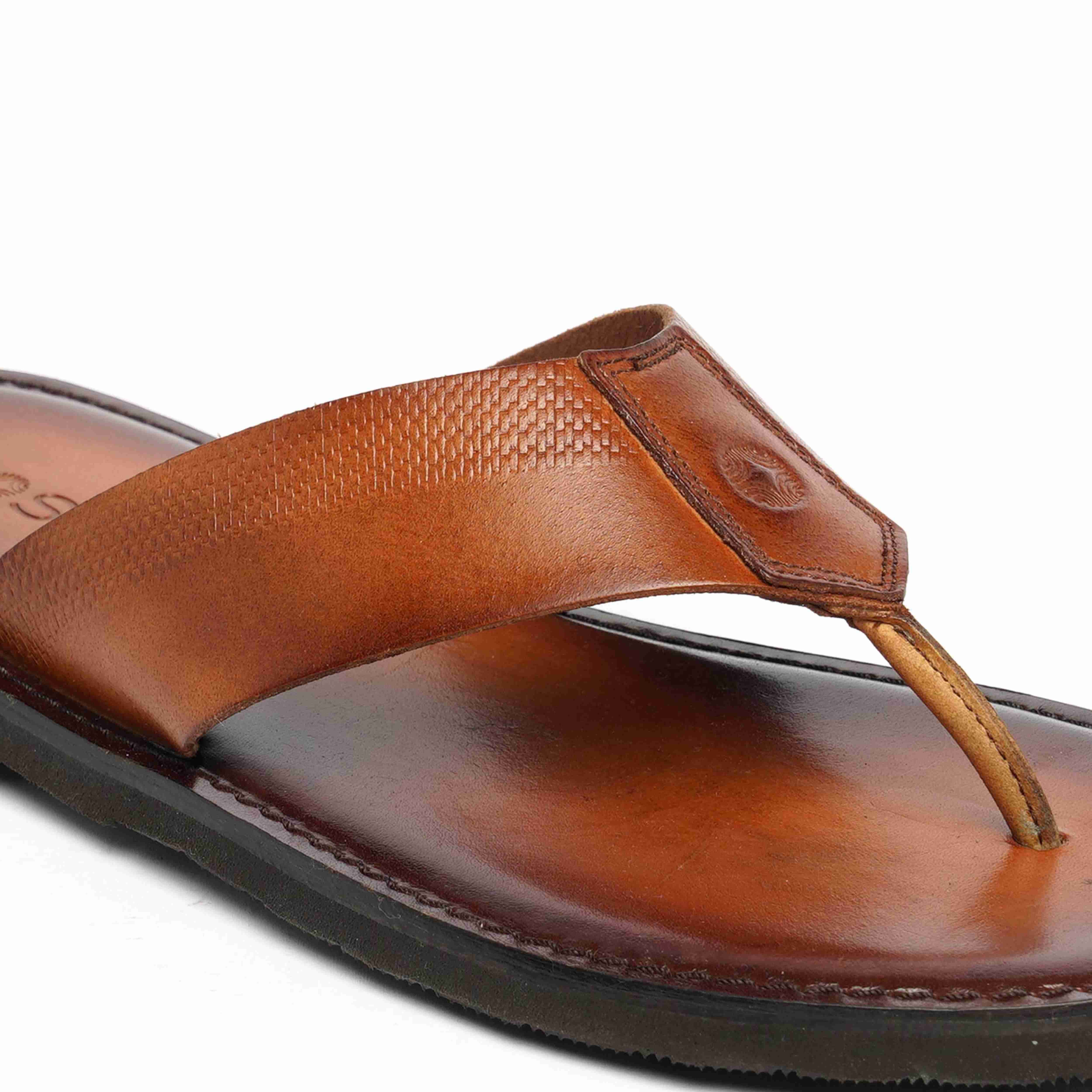 The Pisa Ruosh Men Tan Slipper