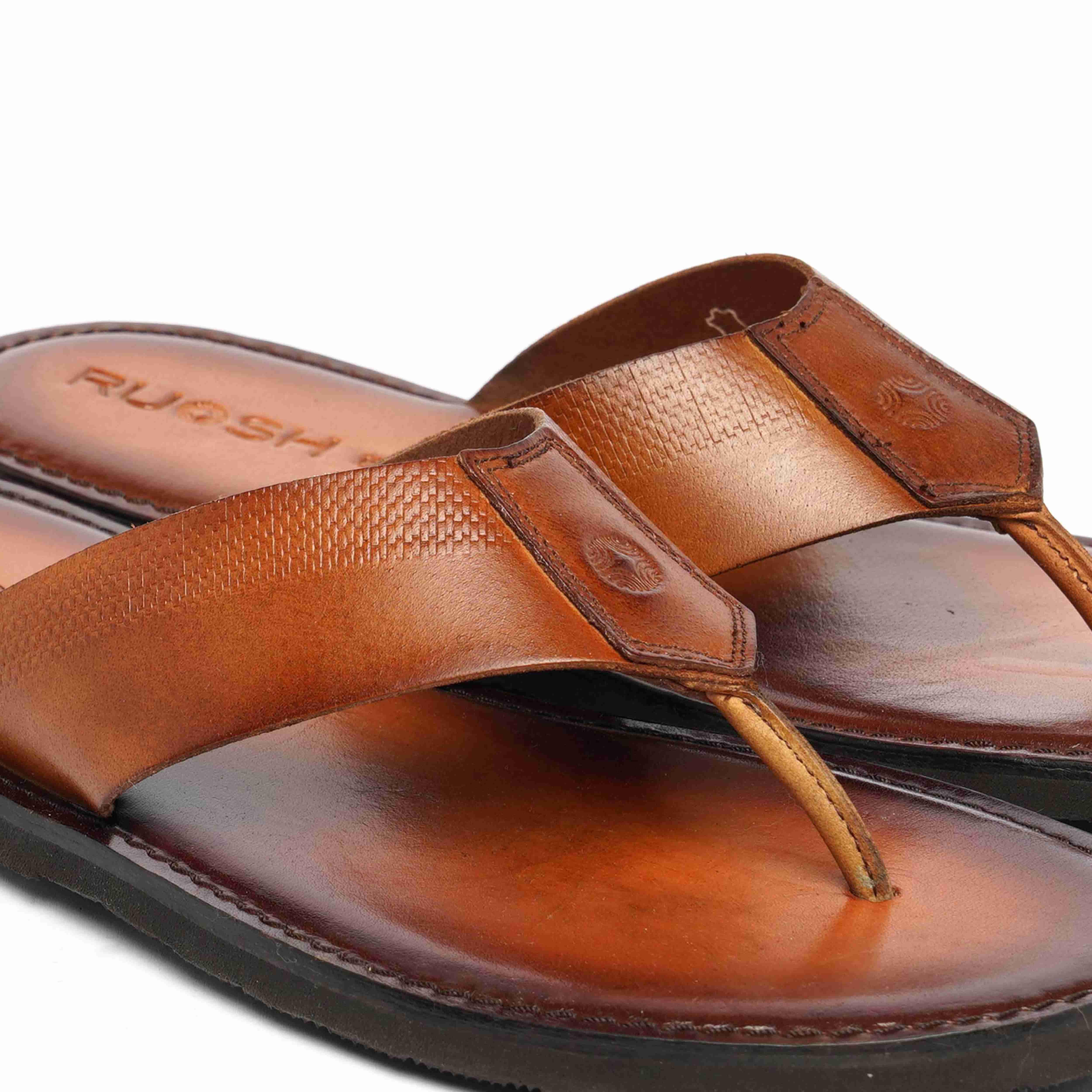 The Pisa Ruosh Men Tan Slipper